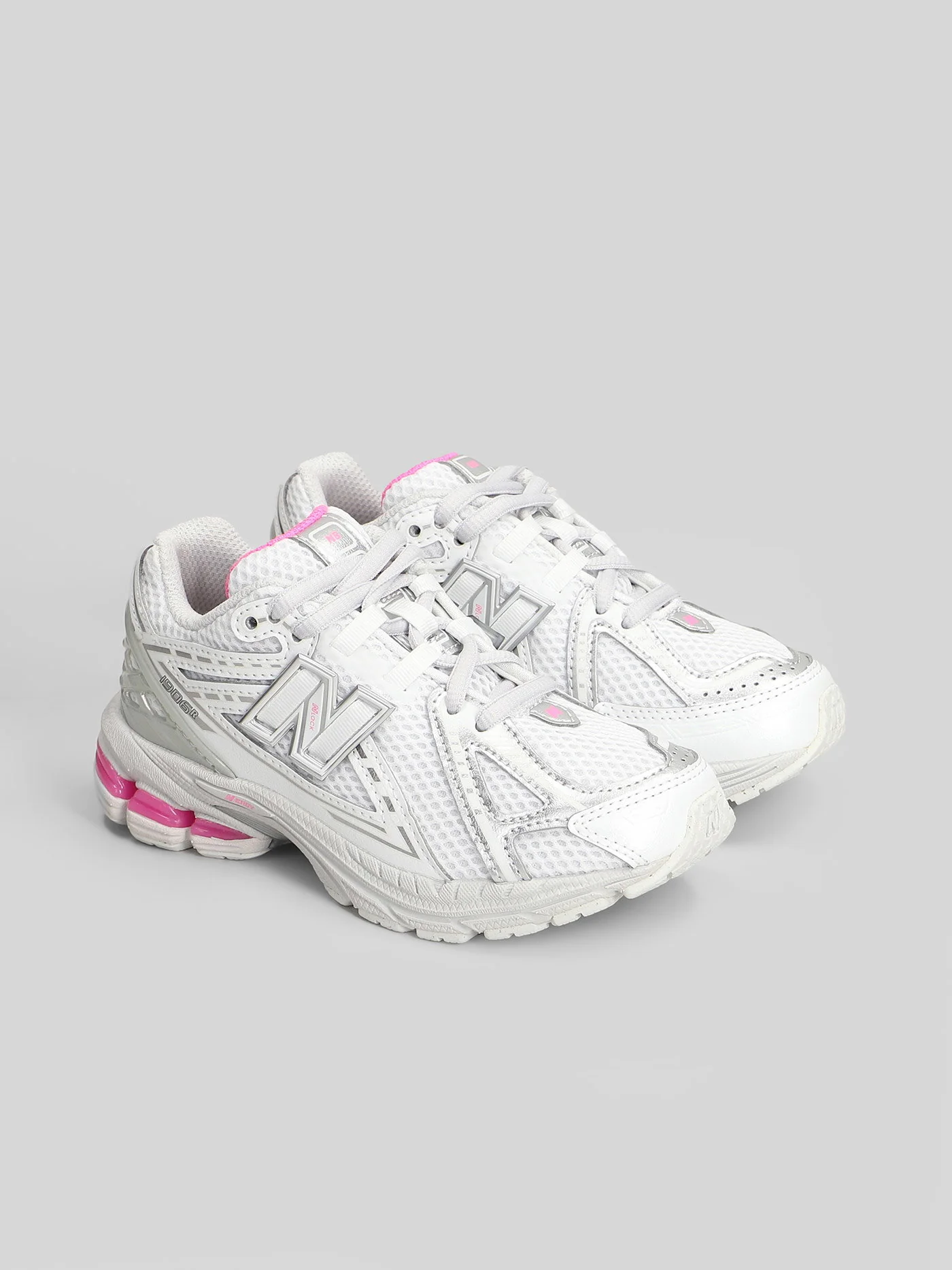 1906R Sneakers in white leather and fabric - Image 2