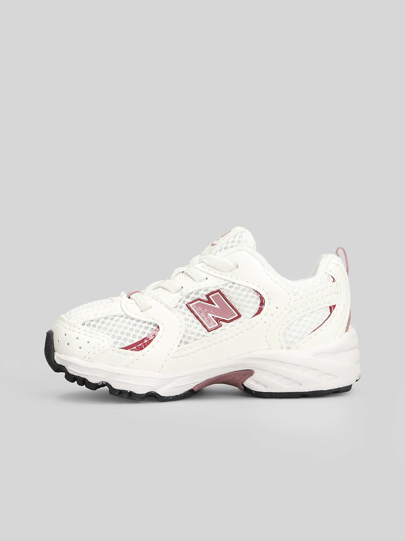 530 Sneakers in red leather and fabric - Image 3