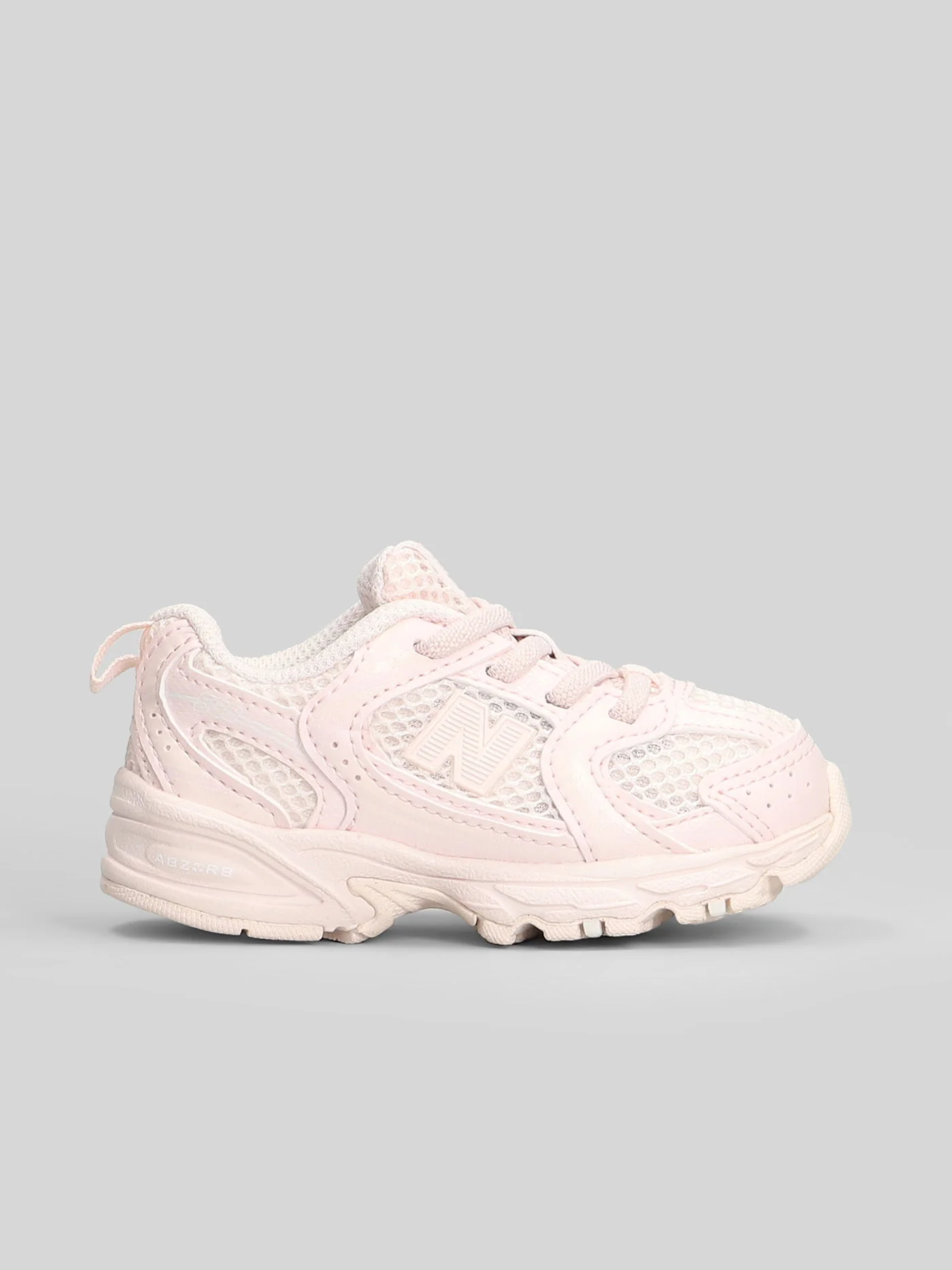 530 Sneakers in rose-pink leather and fabric