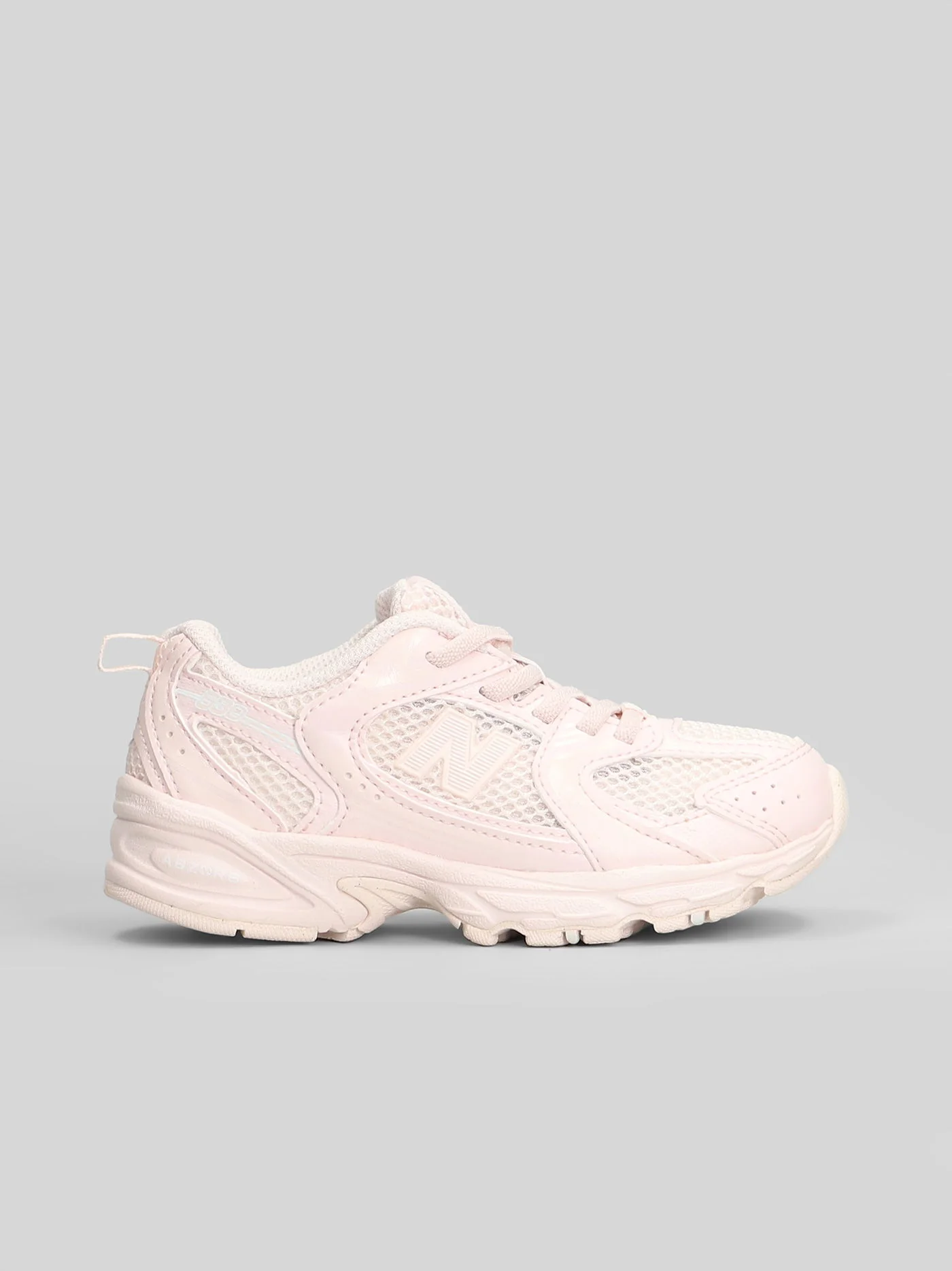 530 Sneakers in rose-pink leather and fabric - Image 16