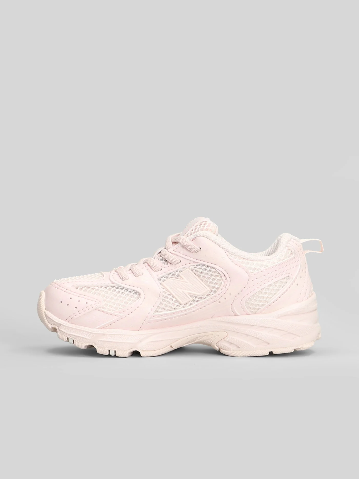 530 Sneakers in rose-pink leather and fabric - Image 23