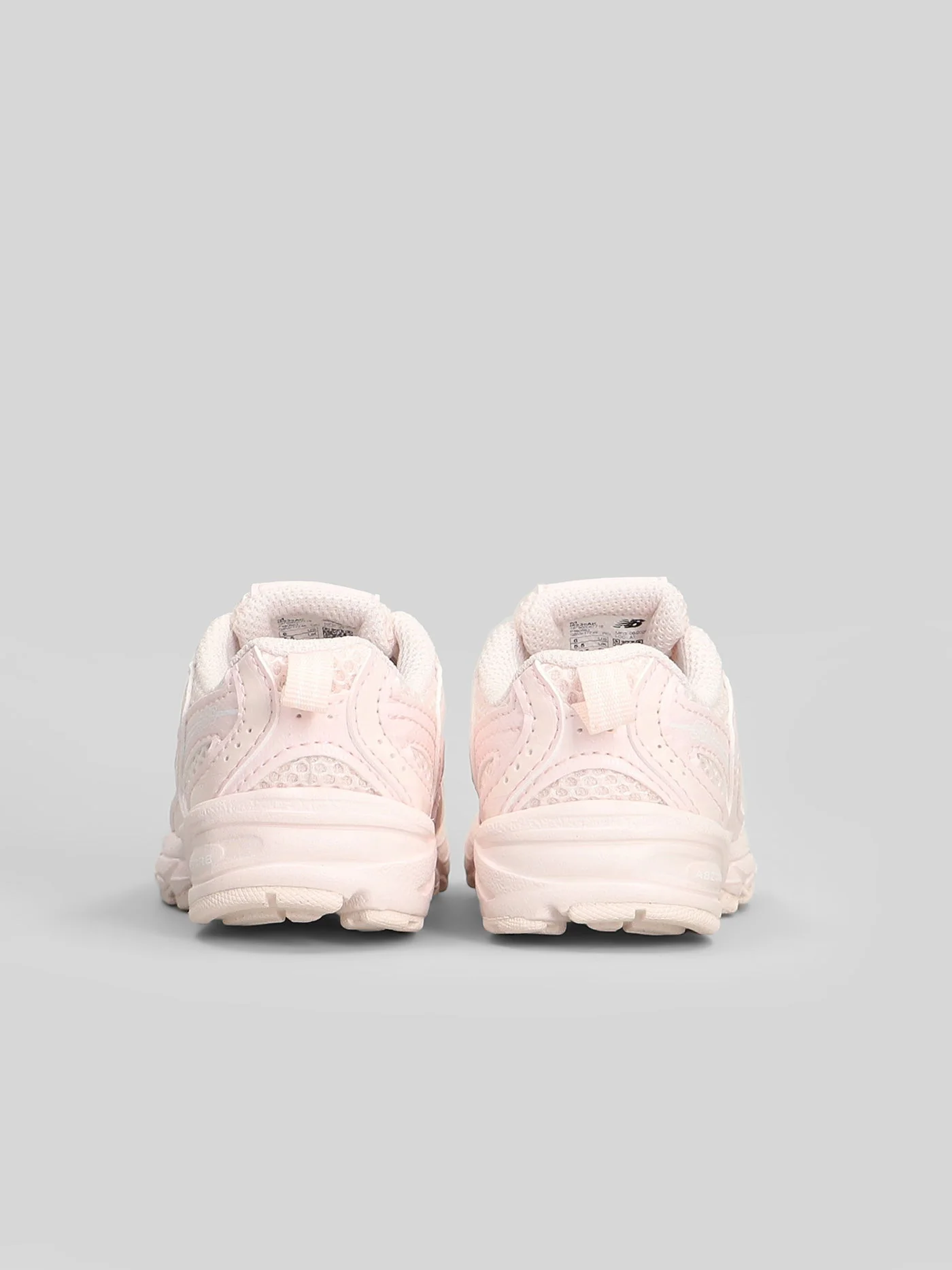 530 Sneakers in rose-pink leather and fabric - Image 4