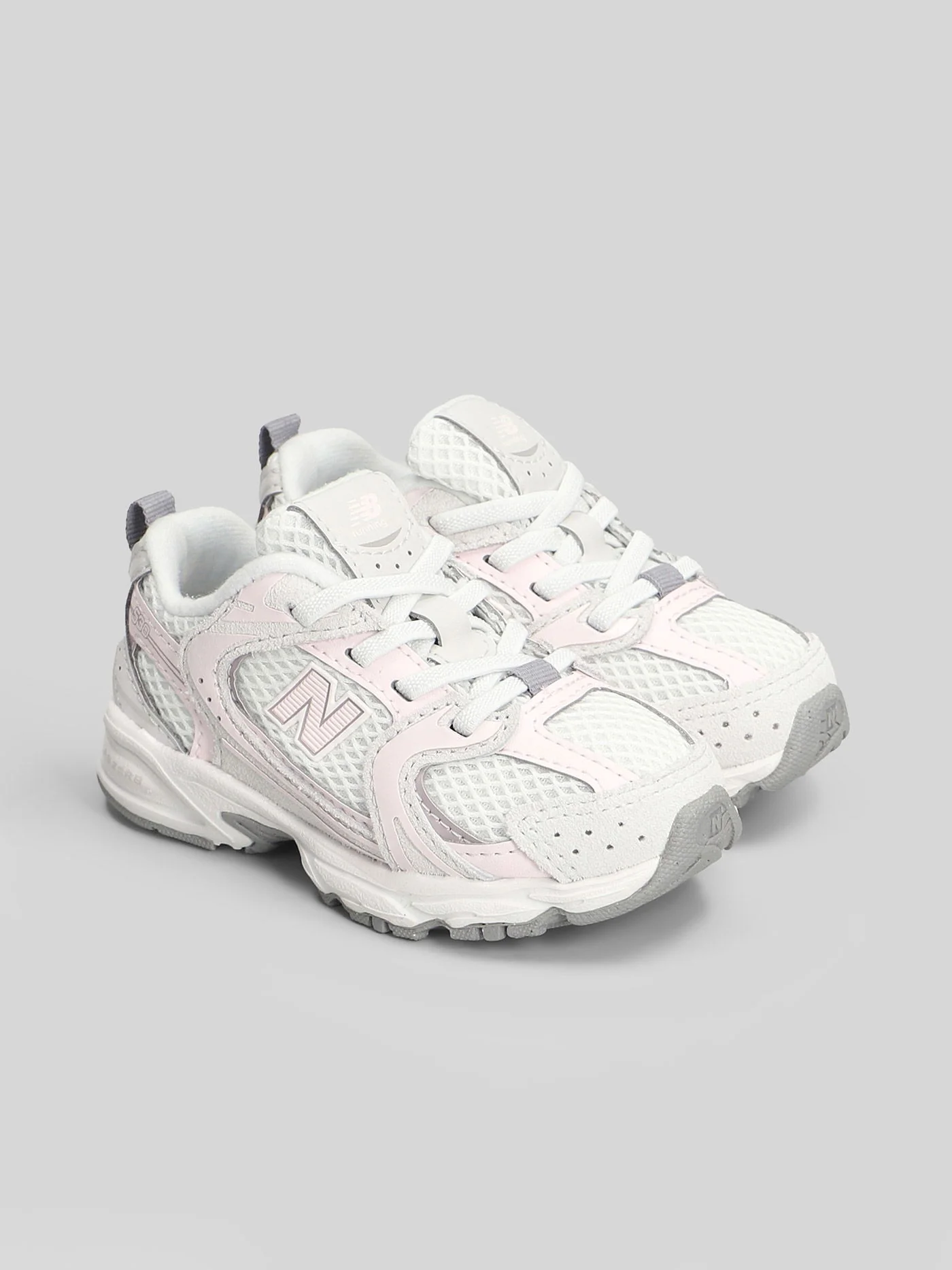 530 Sneakers in white leather and fabric - Image 2