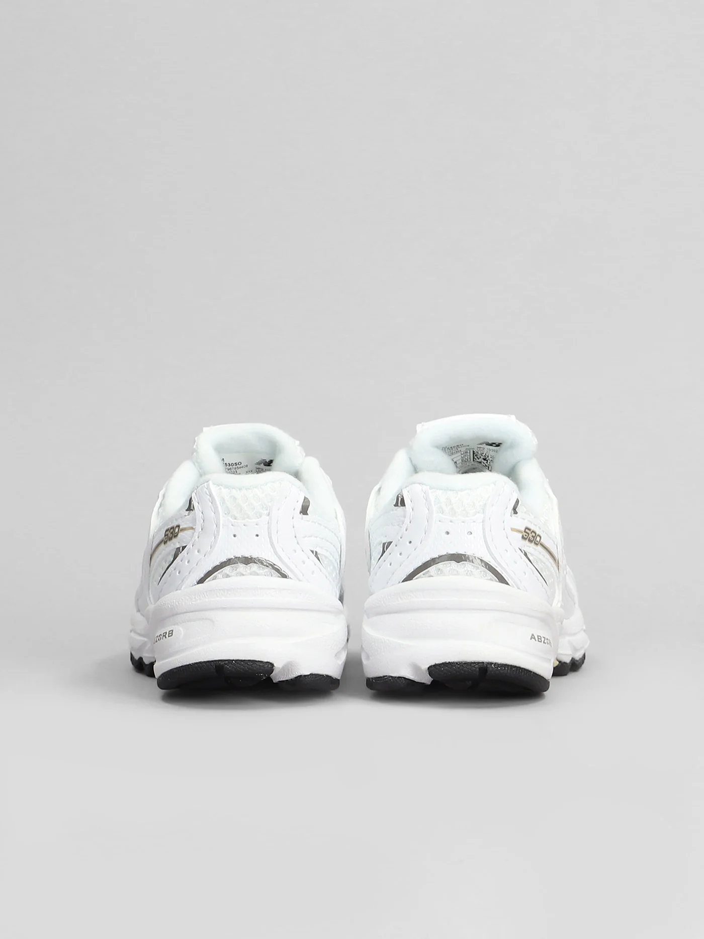 530 Sneakers in white leather and fabric - Image 4