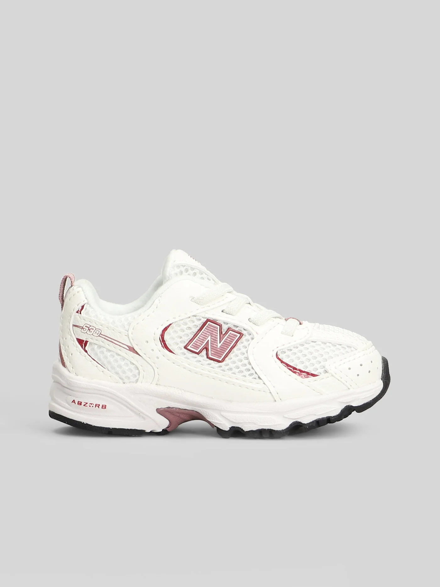 530 Sneakers in white leather and fabric