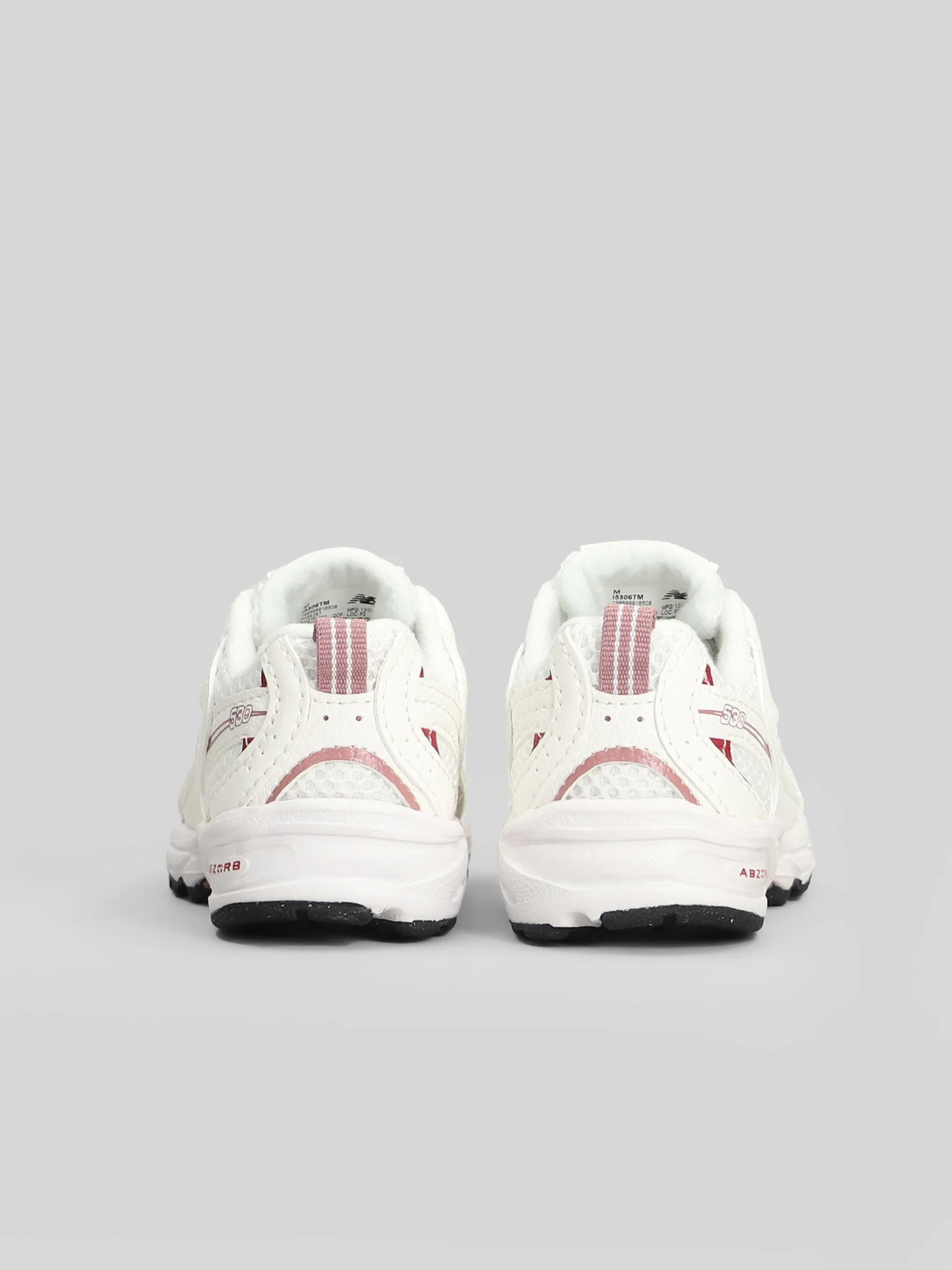 530 Sneakers in white leather and fabric - Image 4