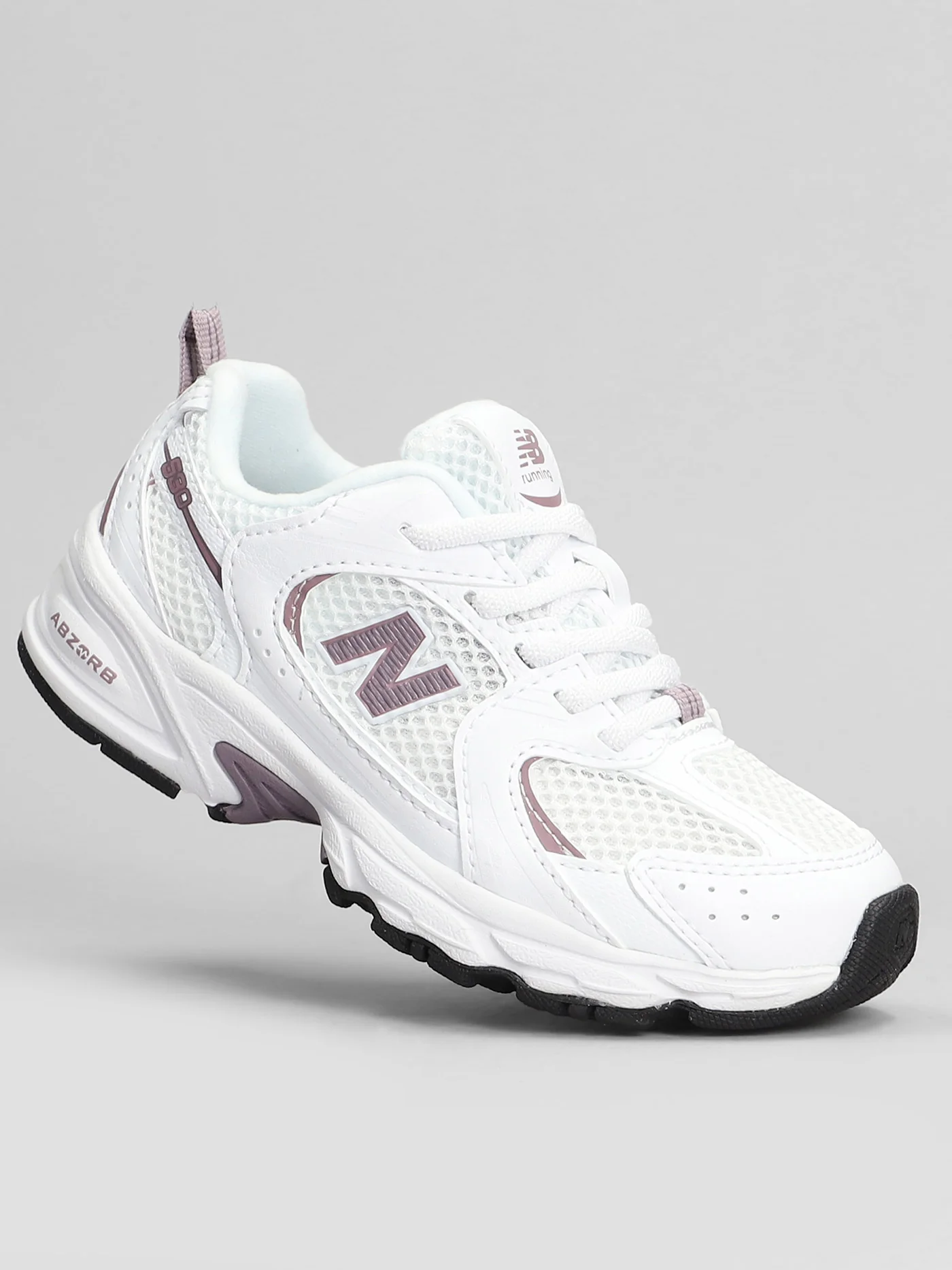 530 Sneakers in white leather and fabric - Image 5