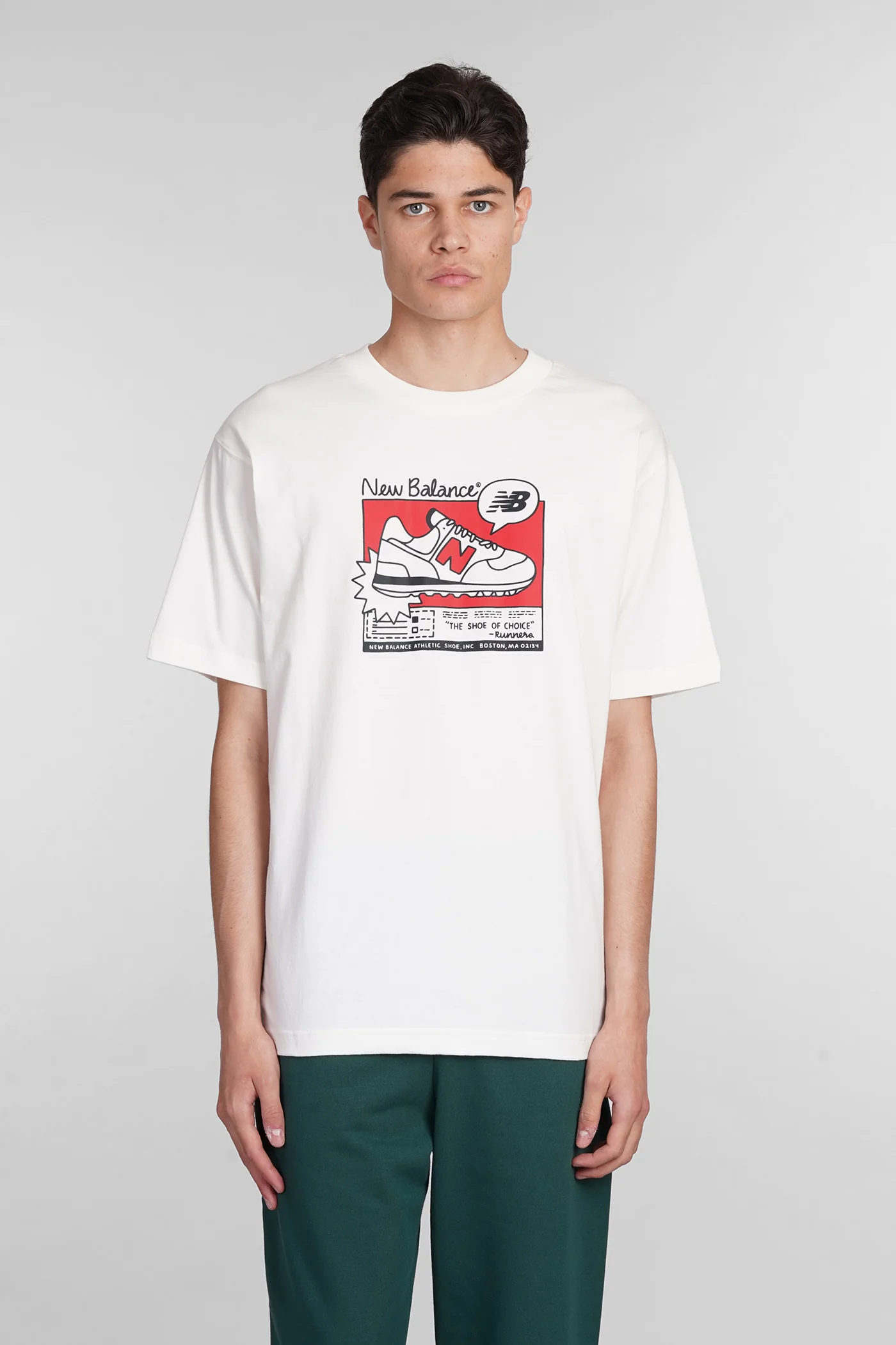 T-Shirt in beige cotton