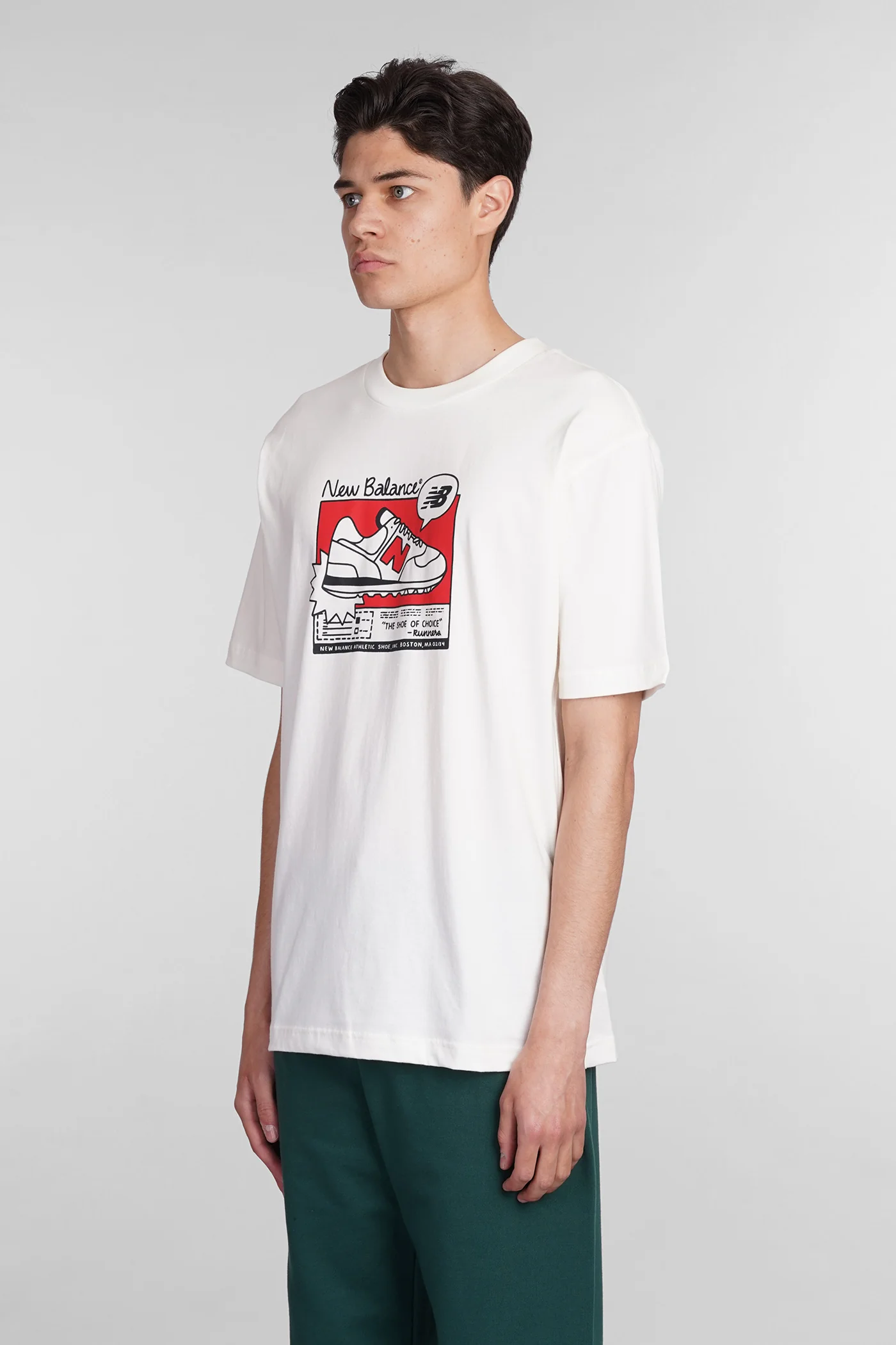 T-Shirt in beige cotton - Image 3