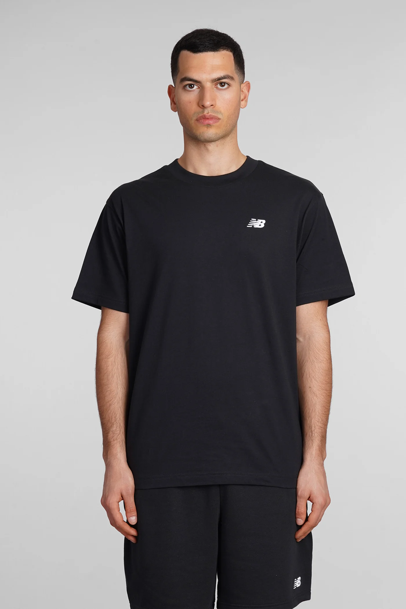 T-Shirt in black cotton