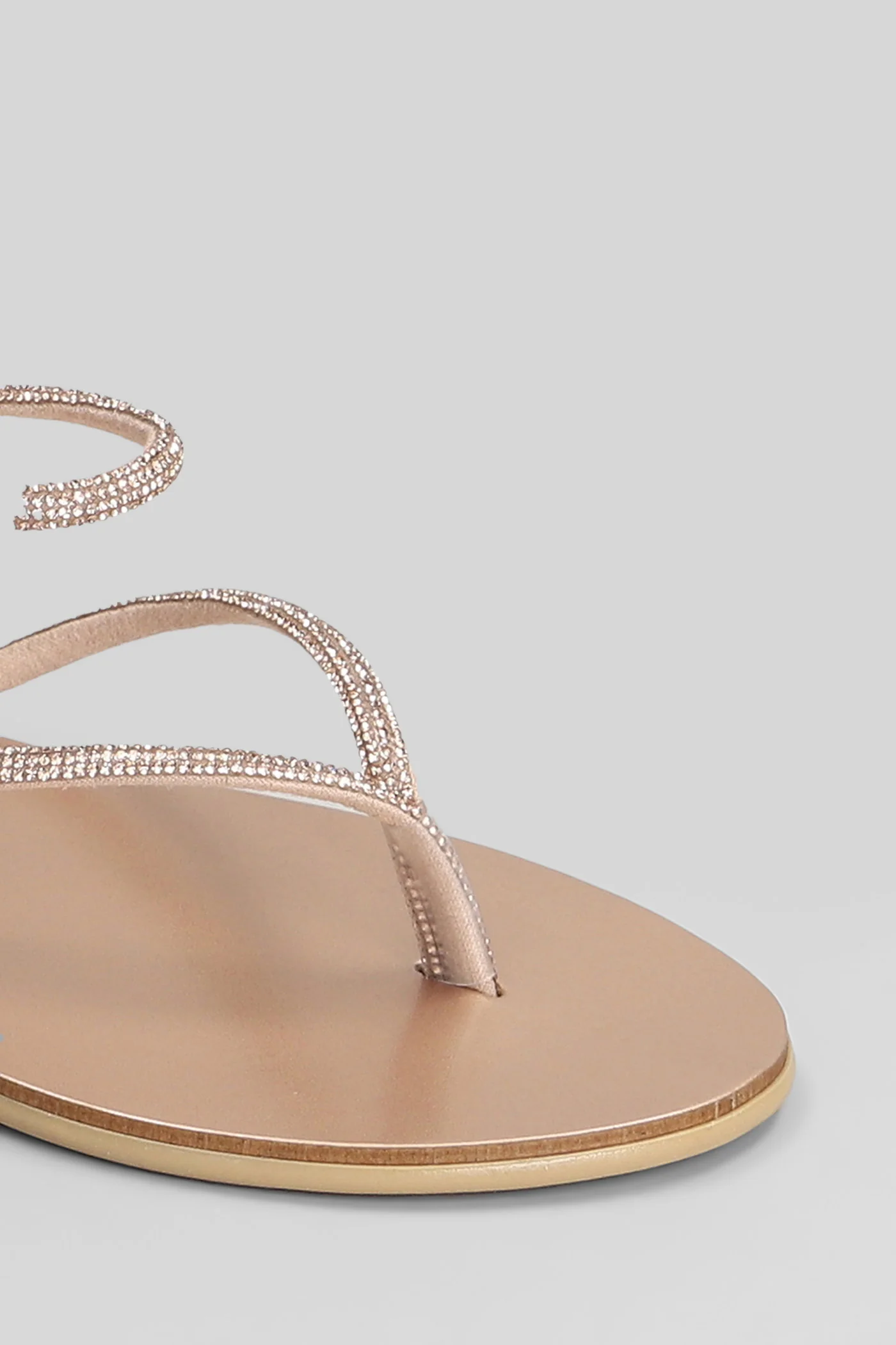 Flat sandal-slipper in powder leather - Image 5
