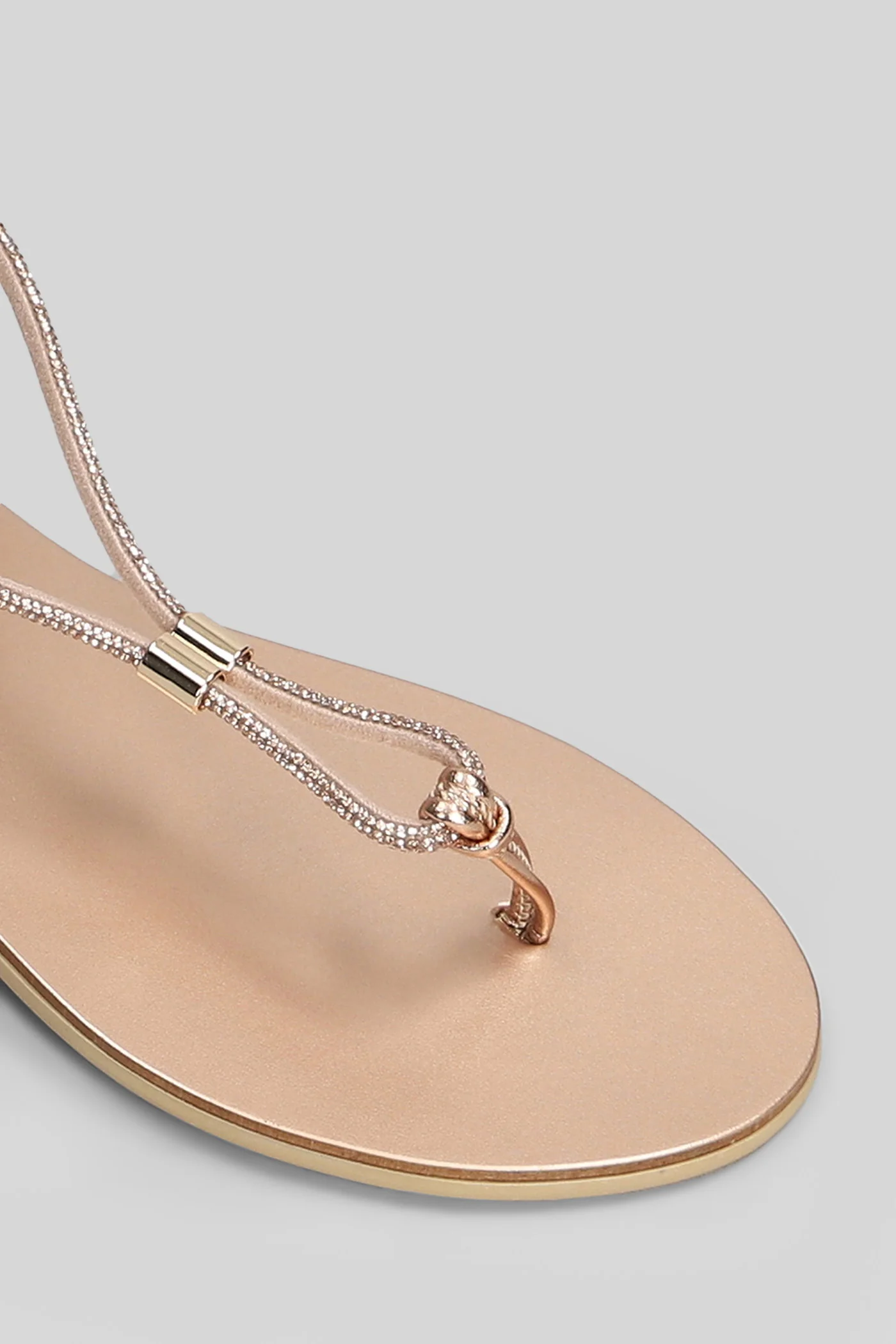 Flat sandal-slipper in powder leather - Image 5