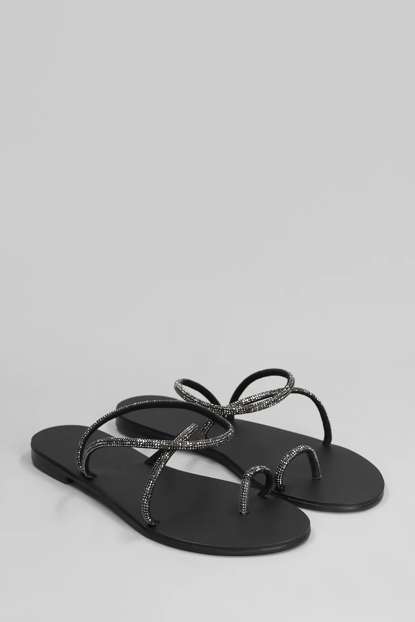 Flats in black leather - Image 2
