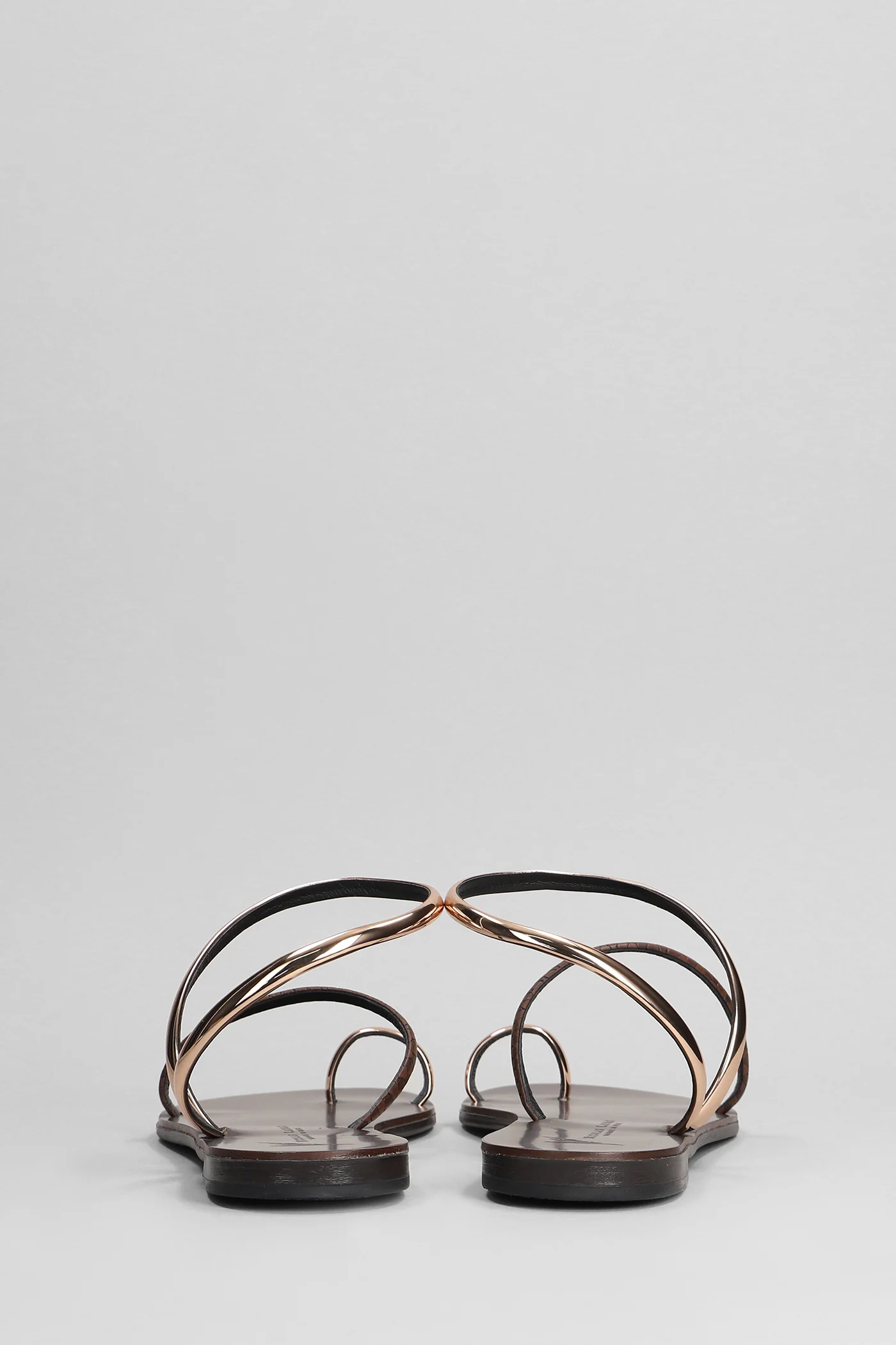 Flats in brown leather - Image 4