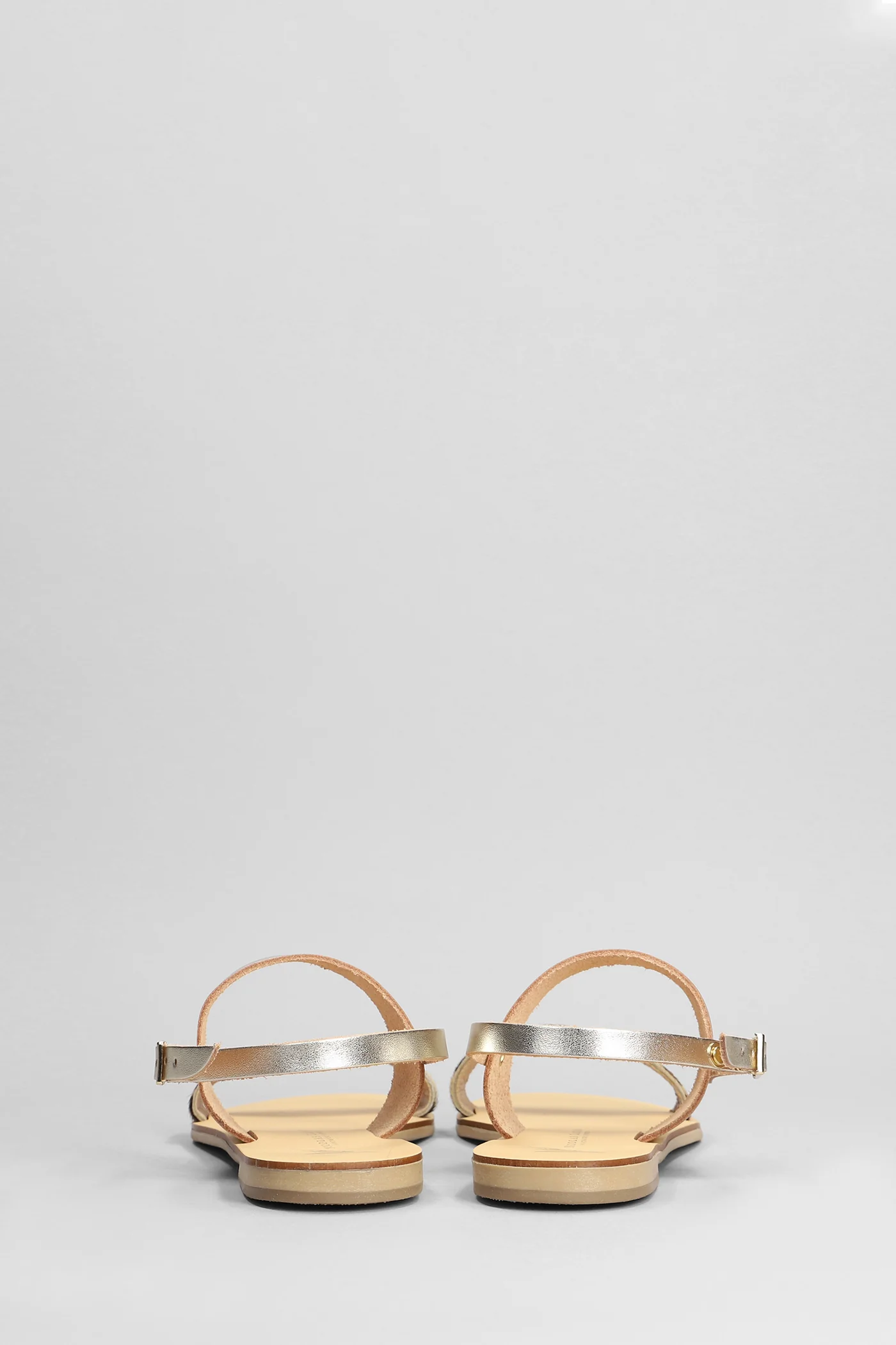 Flats in gold leather - Image 4