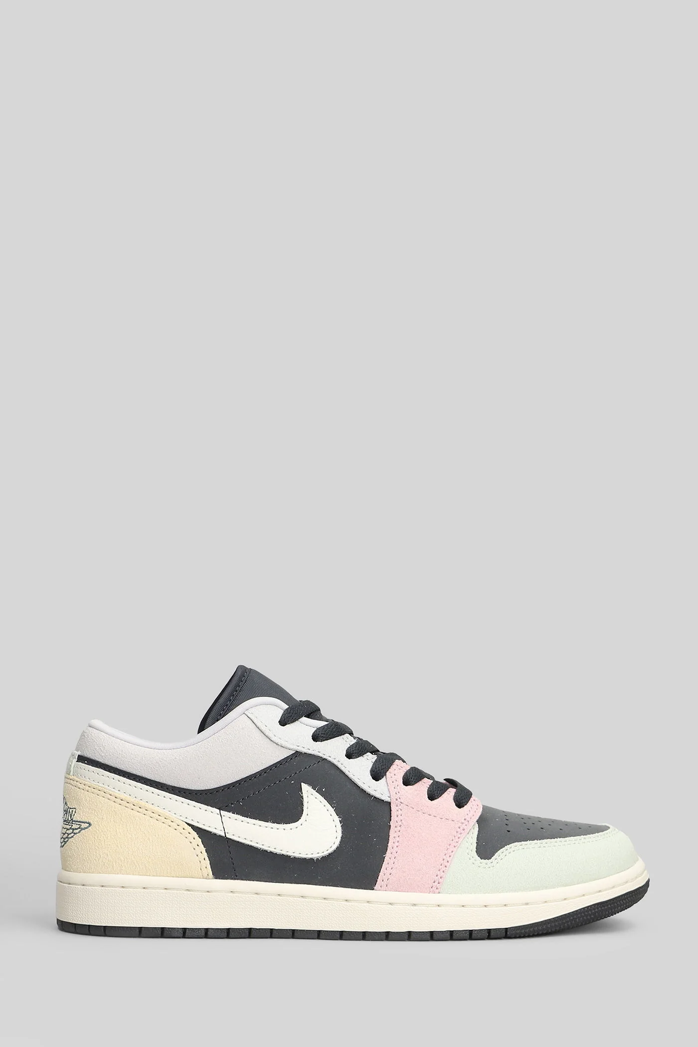 Air jordan 1 low Sneakers in white suede and leather