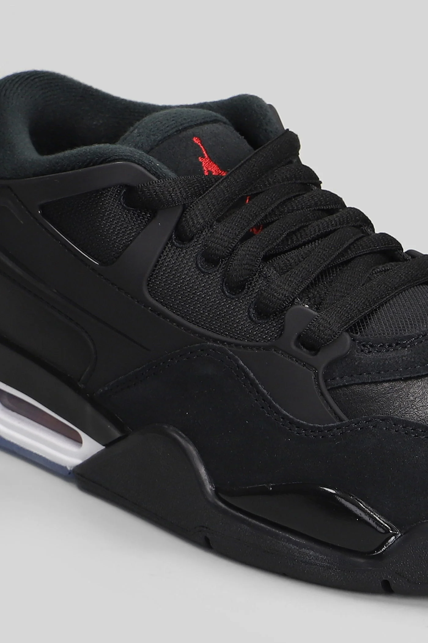 Air Jordan 4 Retro Sneakers in black suede and leather - Image 5