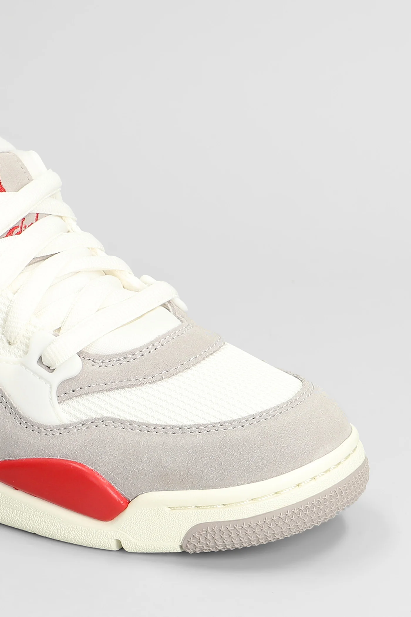 Air Jordan 4 Rm Sneakers in white suede and leather - Image 5