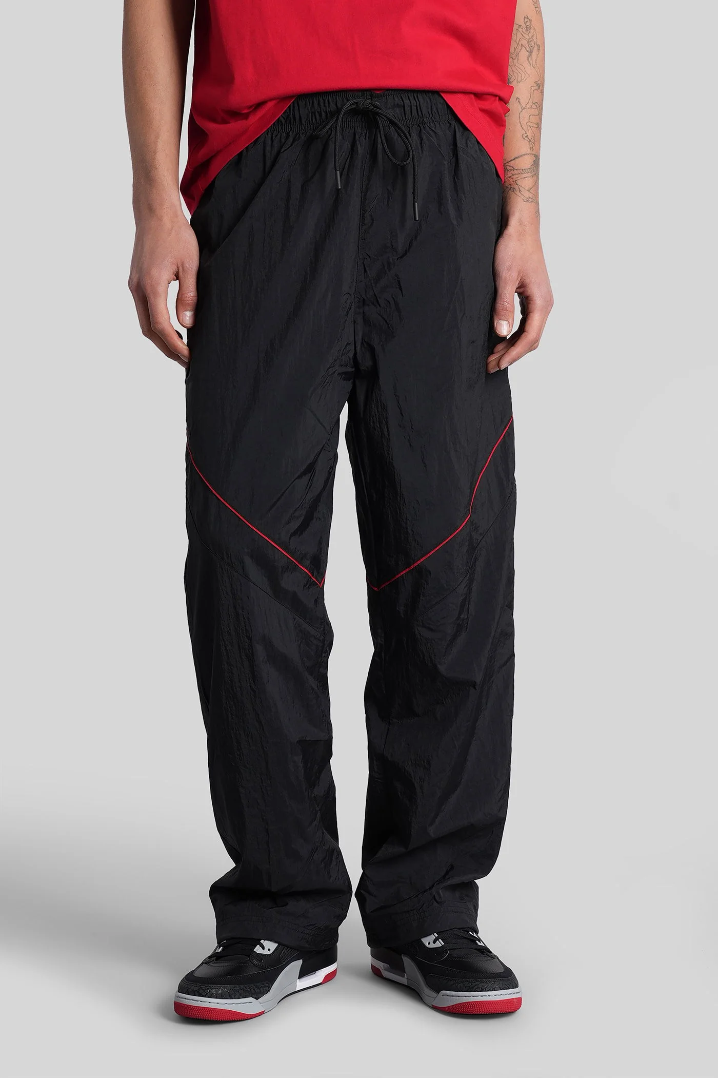 Pants in black polyamide - Image 6