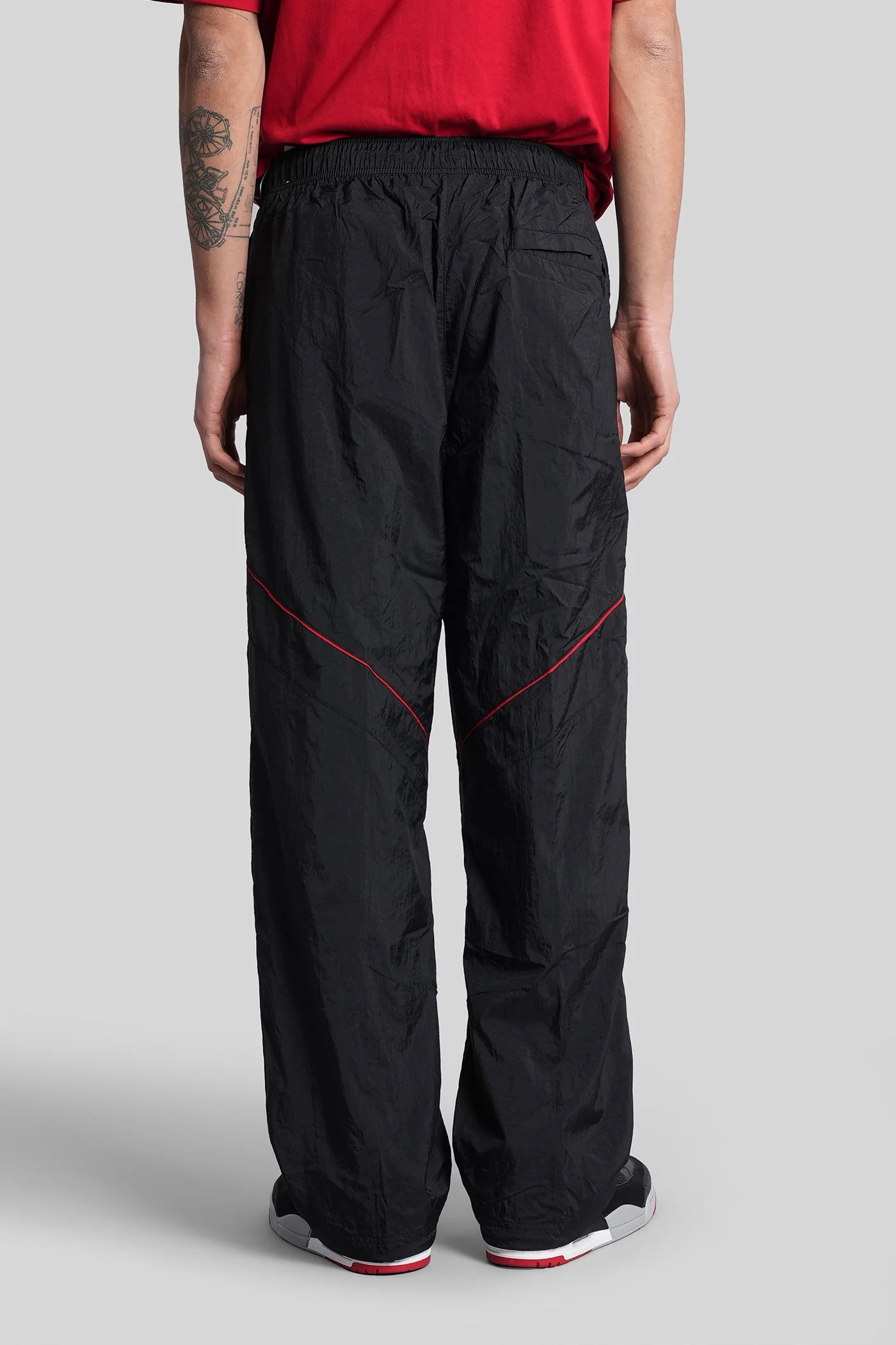 Pants in black polyamide - Image 8