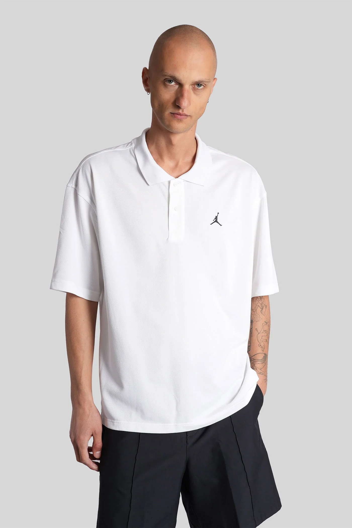 Polo in white cotton - Image 11