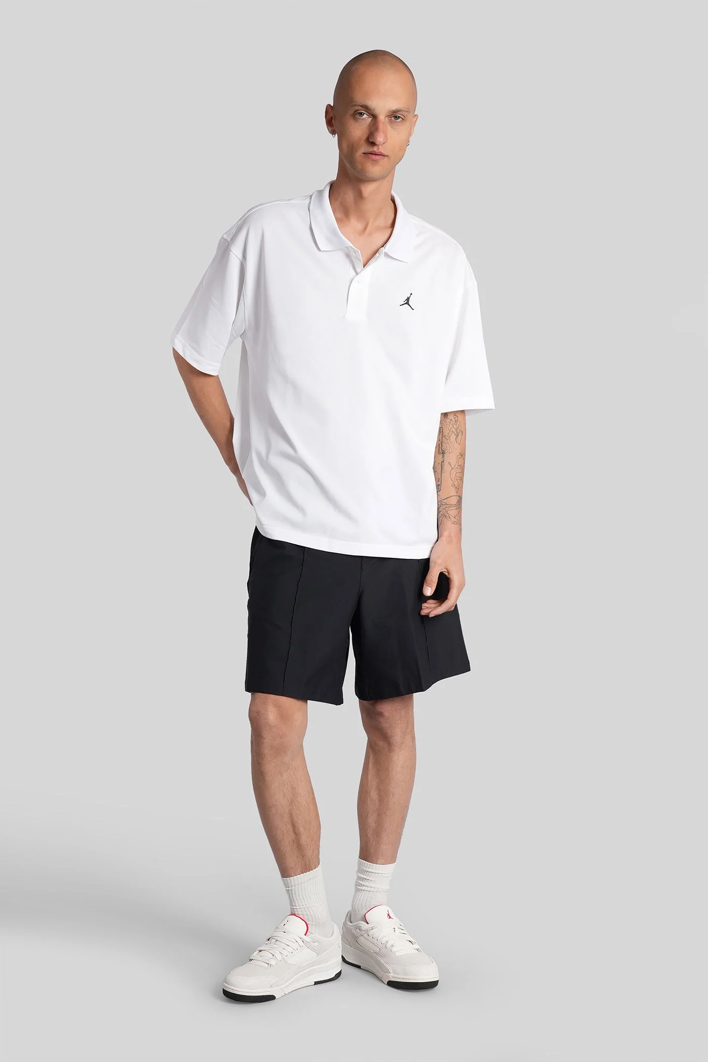 Polo in white cotton - Image 22