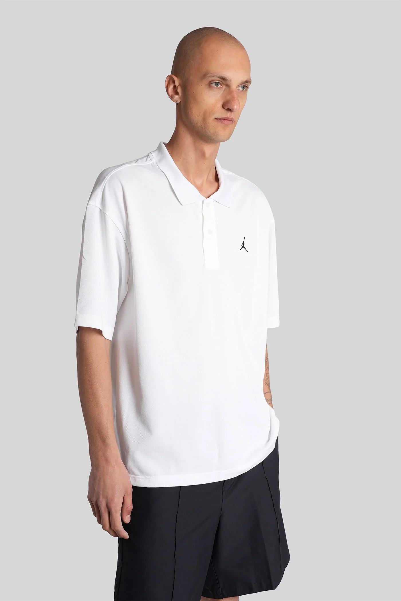 Polo in white cotton - Image 9