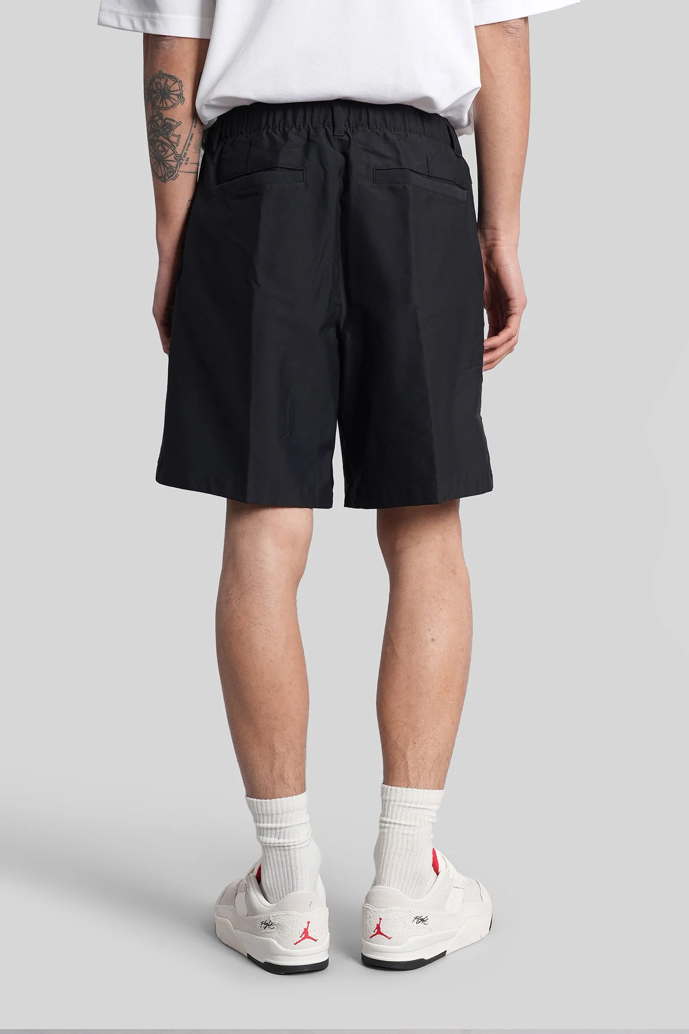 Shorts in black cotton - Image 3