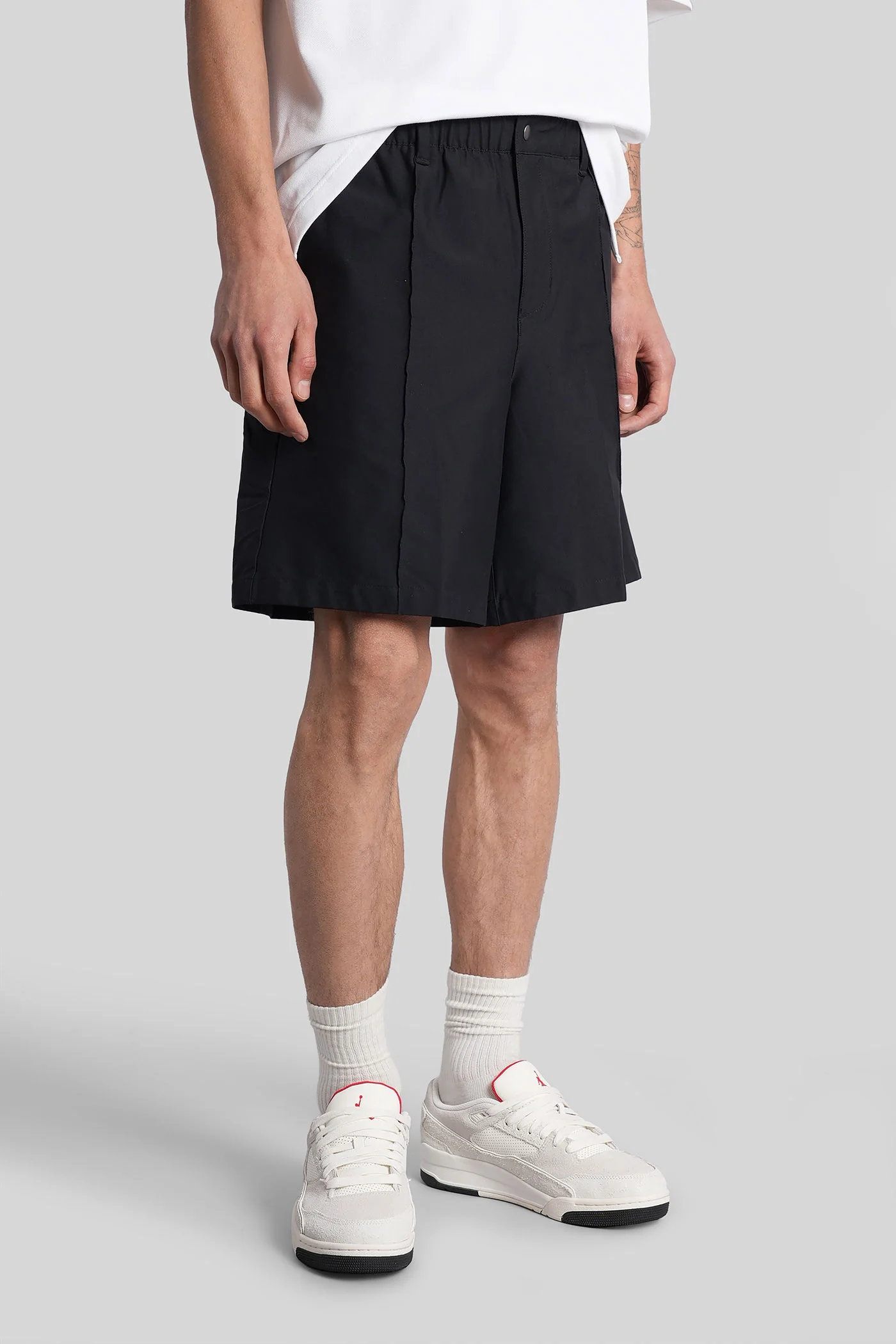 Shorts in black cotton - Image 4