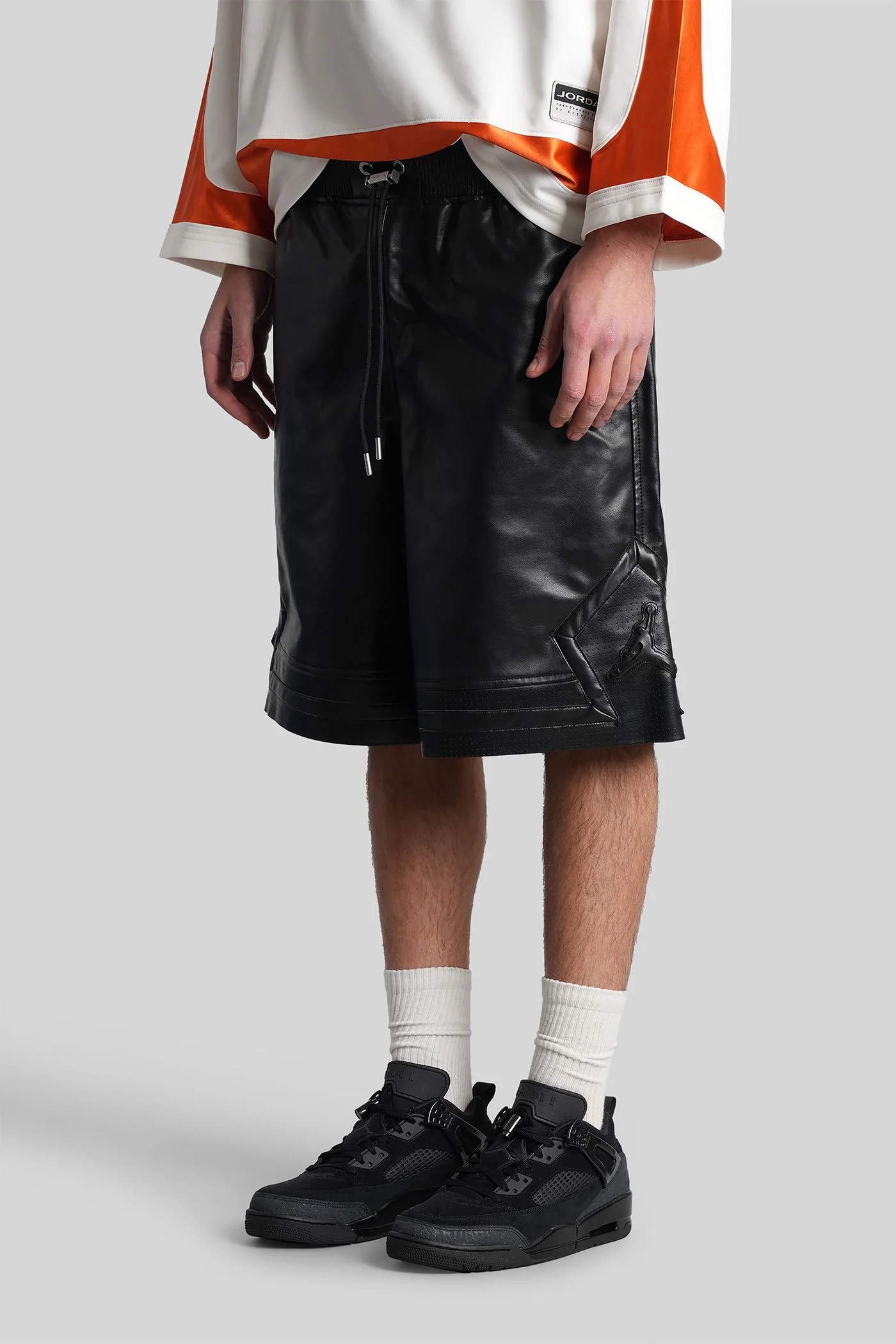Shorts in black Polyuretan - Image 4