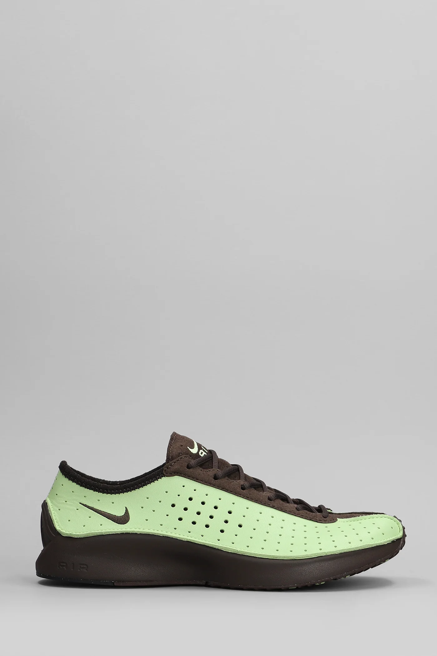 Air Superfly Sneakers in green suede and leather
