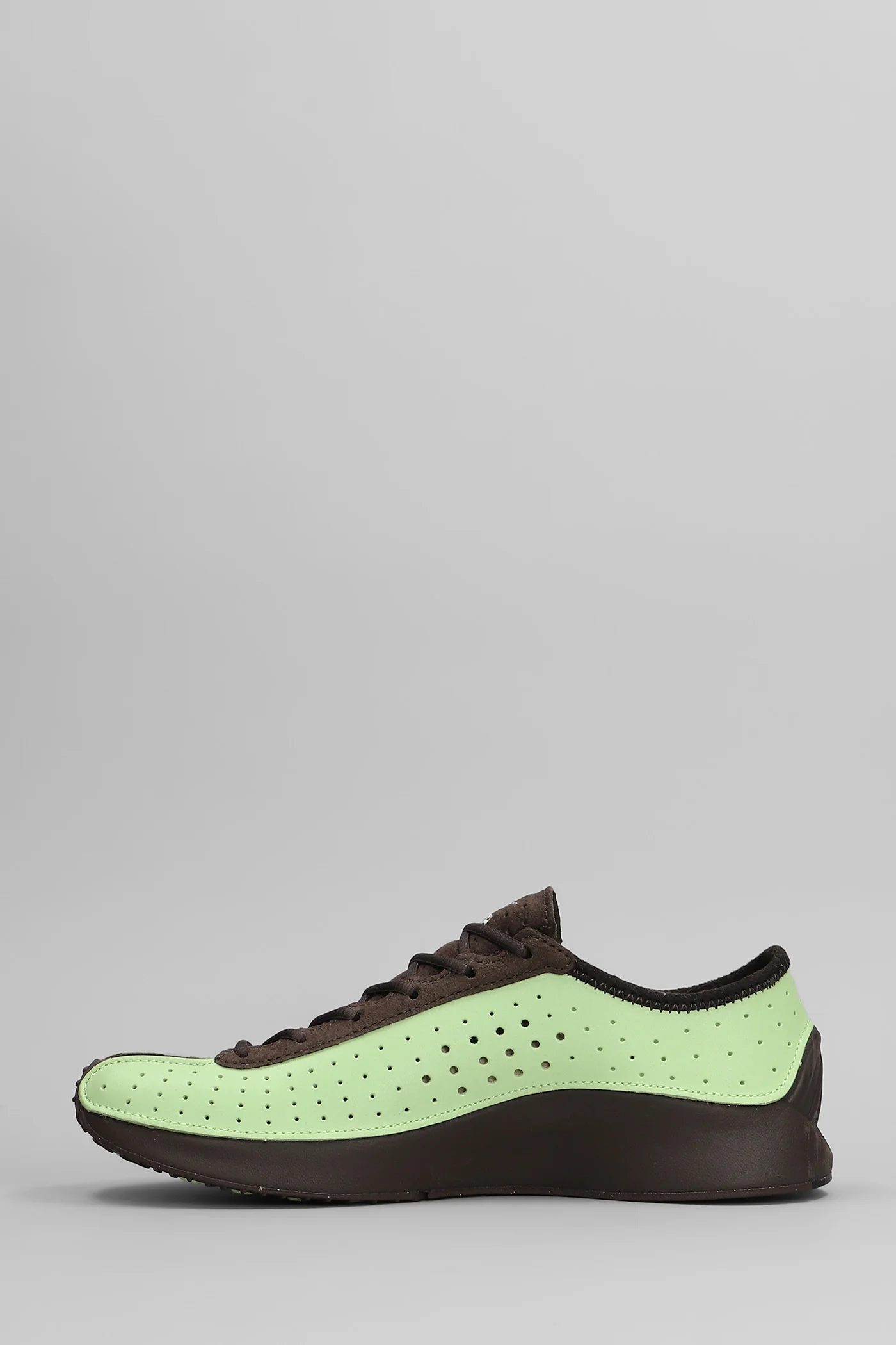 Air Superfly Sneakers in green suede and leather - Image 3
