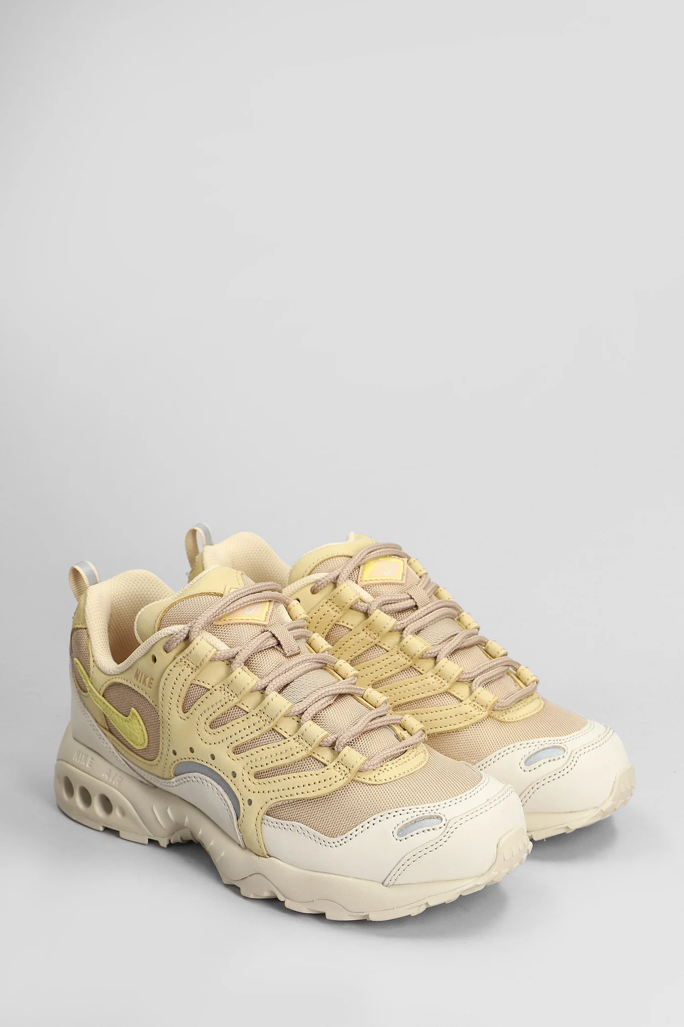 Air Terra Humara Sneakers in beige leather and fabric - Image 2