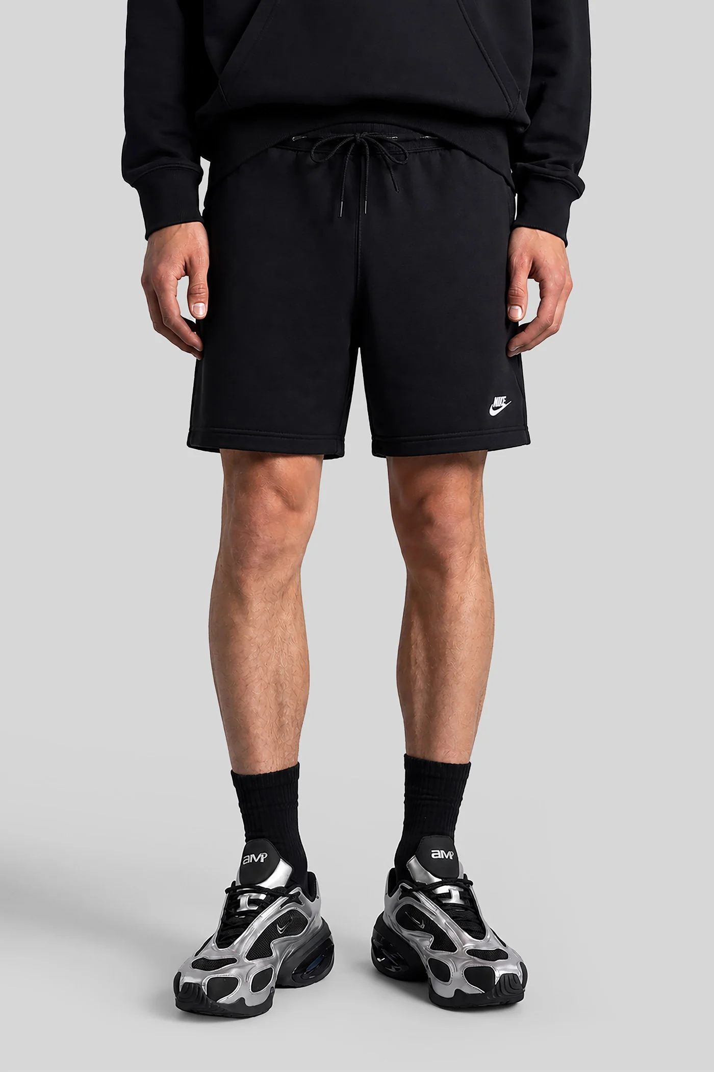 Club Flow Ft Short Shorts in black cotton