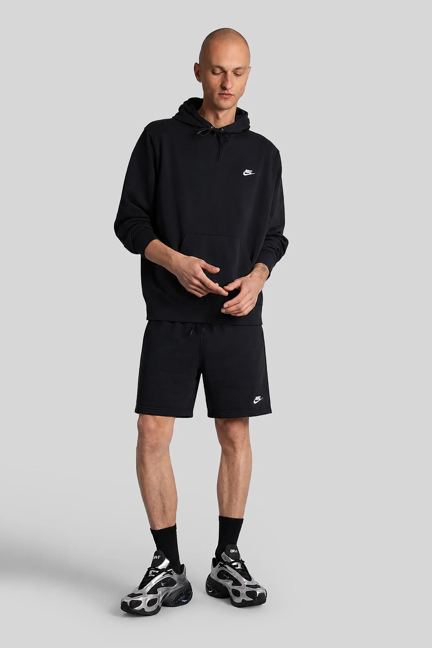 Club Flow Ft Short Shorts in black cotton - Image 2