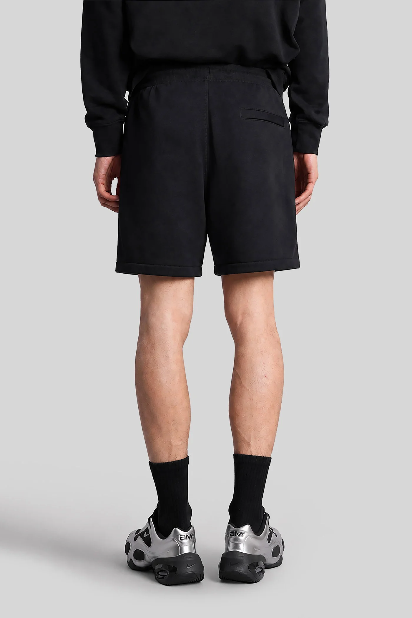 Club Flow Ft Short Shorts in black cotton - Image 3