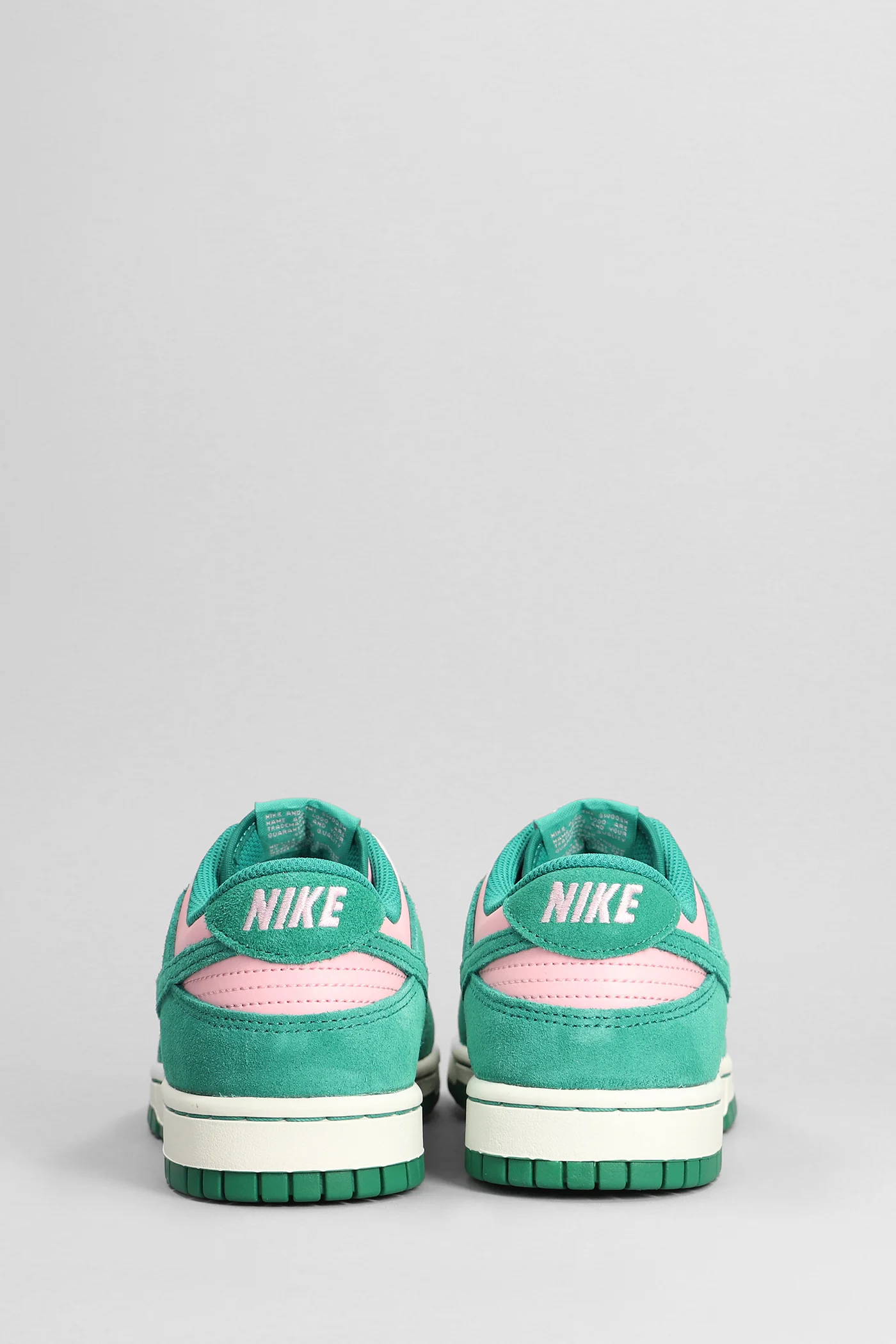 Dunk Low Sneakers in green suede and leather - Image 4