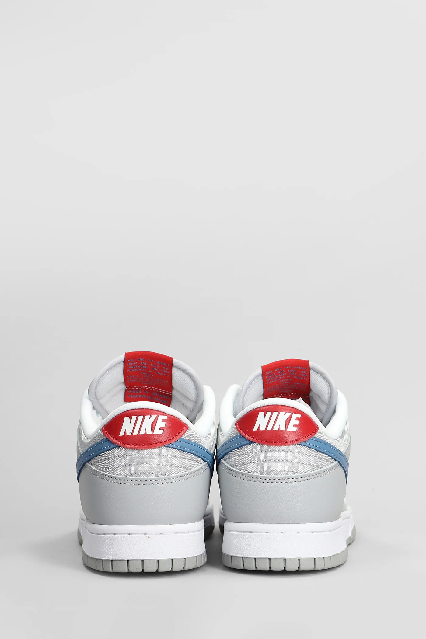 Dunk Low Sneakers in grey leather and fabric - Image 4