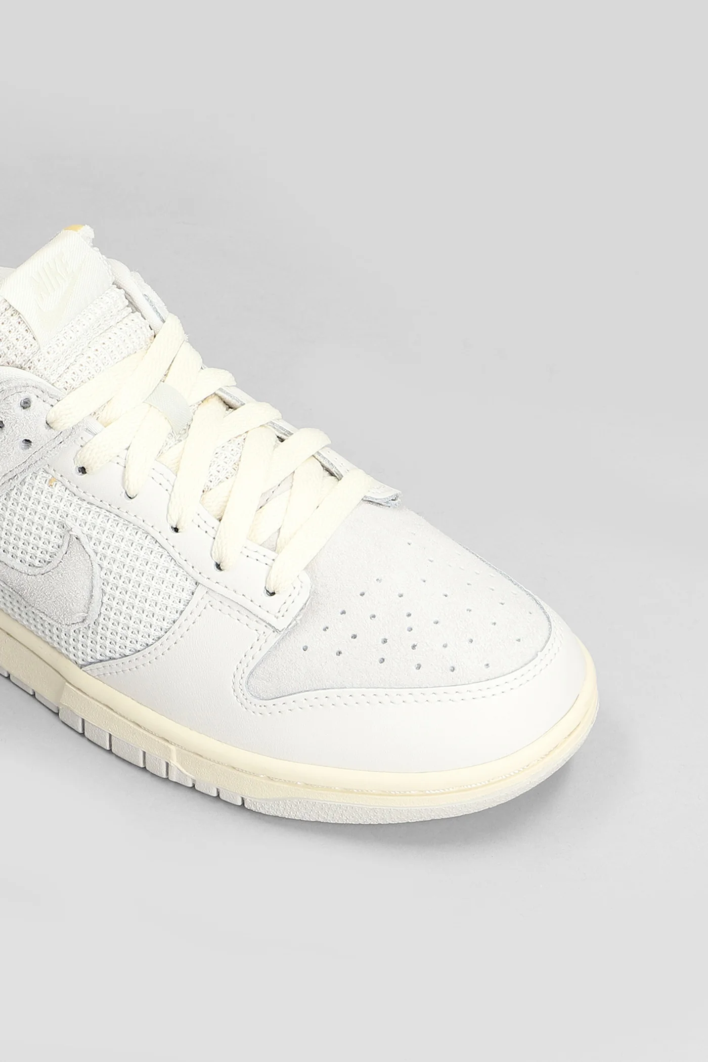 Dunk Low Sneakers in white suede and leather - Image 5