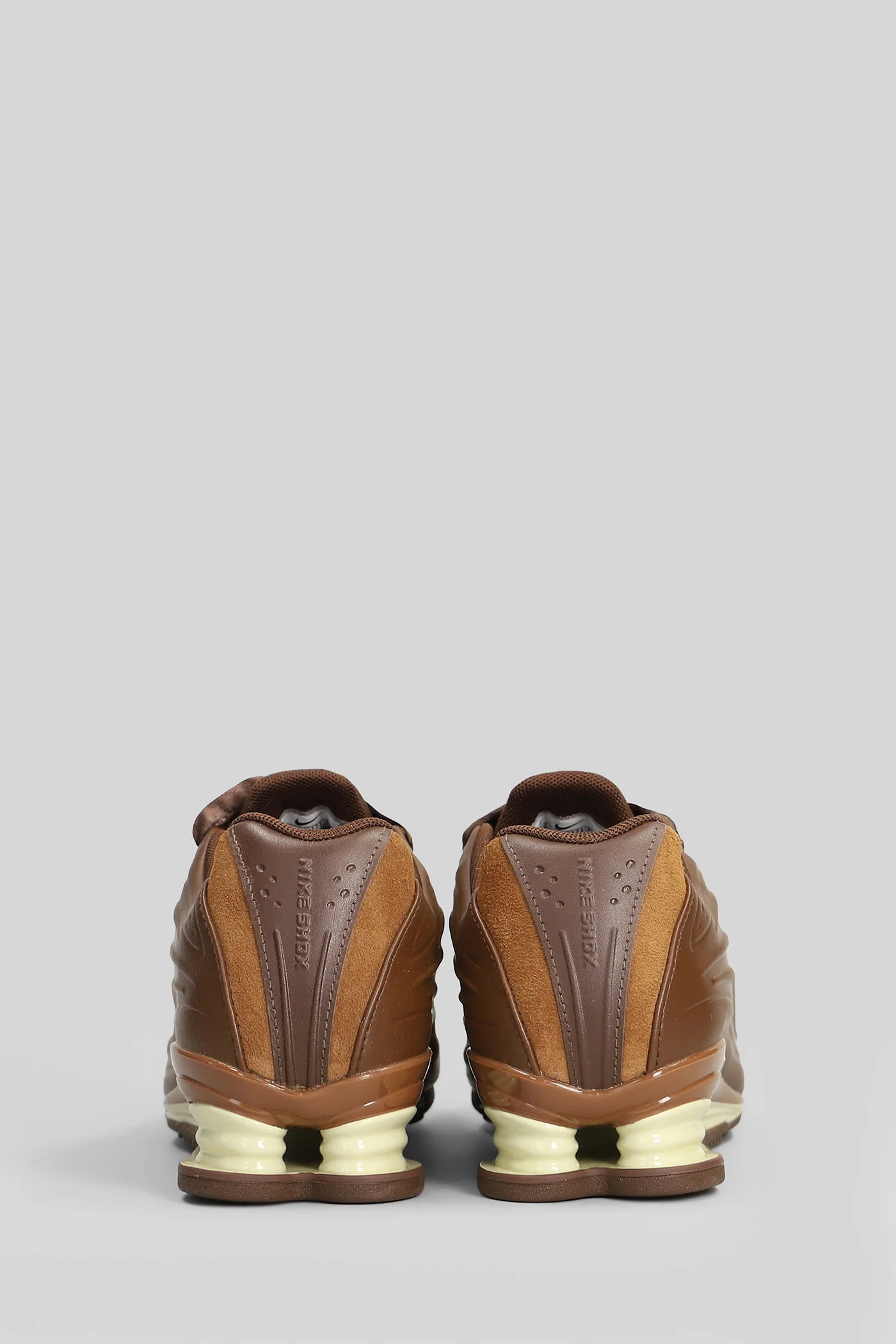 Nike shox z lace Sneakers in brown synthetic leather - Image 4