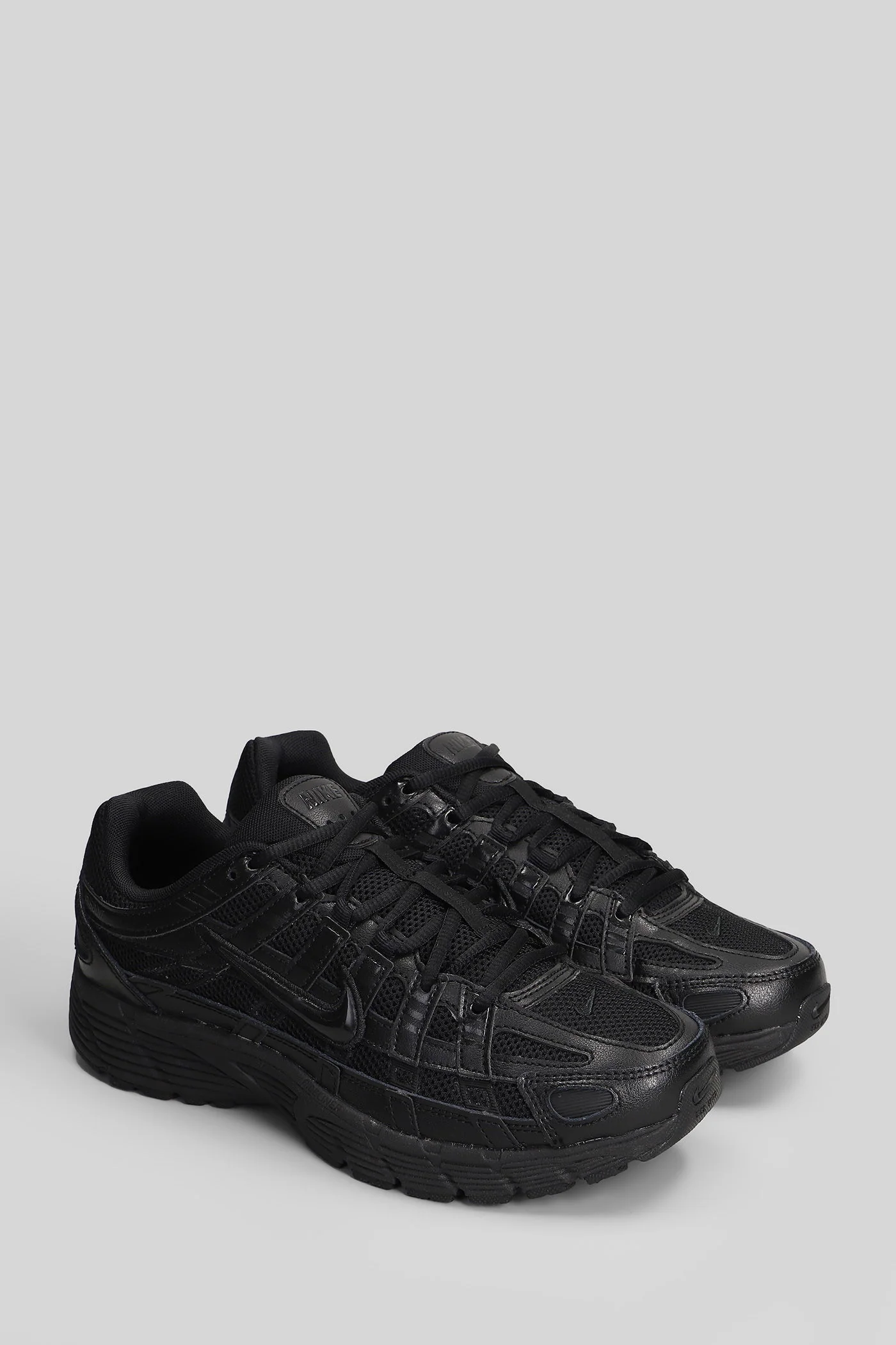 P-6000 Sneakers in black leather and fabric - Image 2