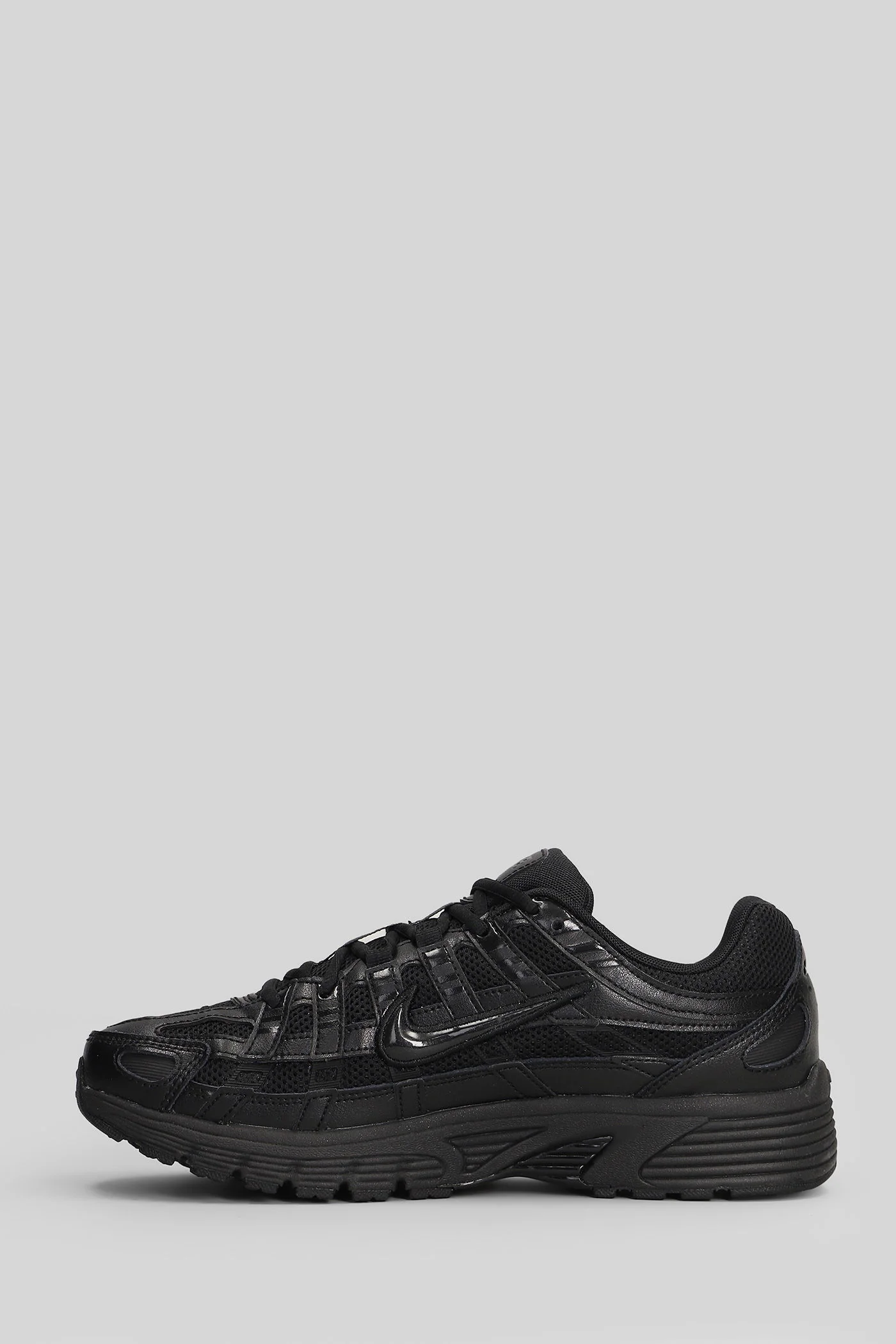 P-6000 Sneakers in black leather and fabric - Image 3