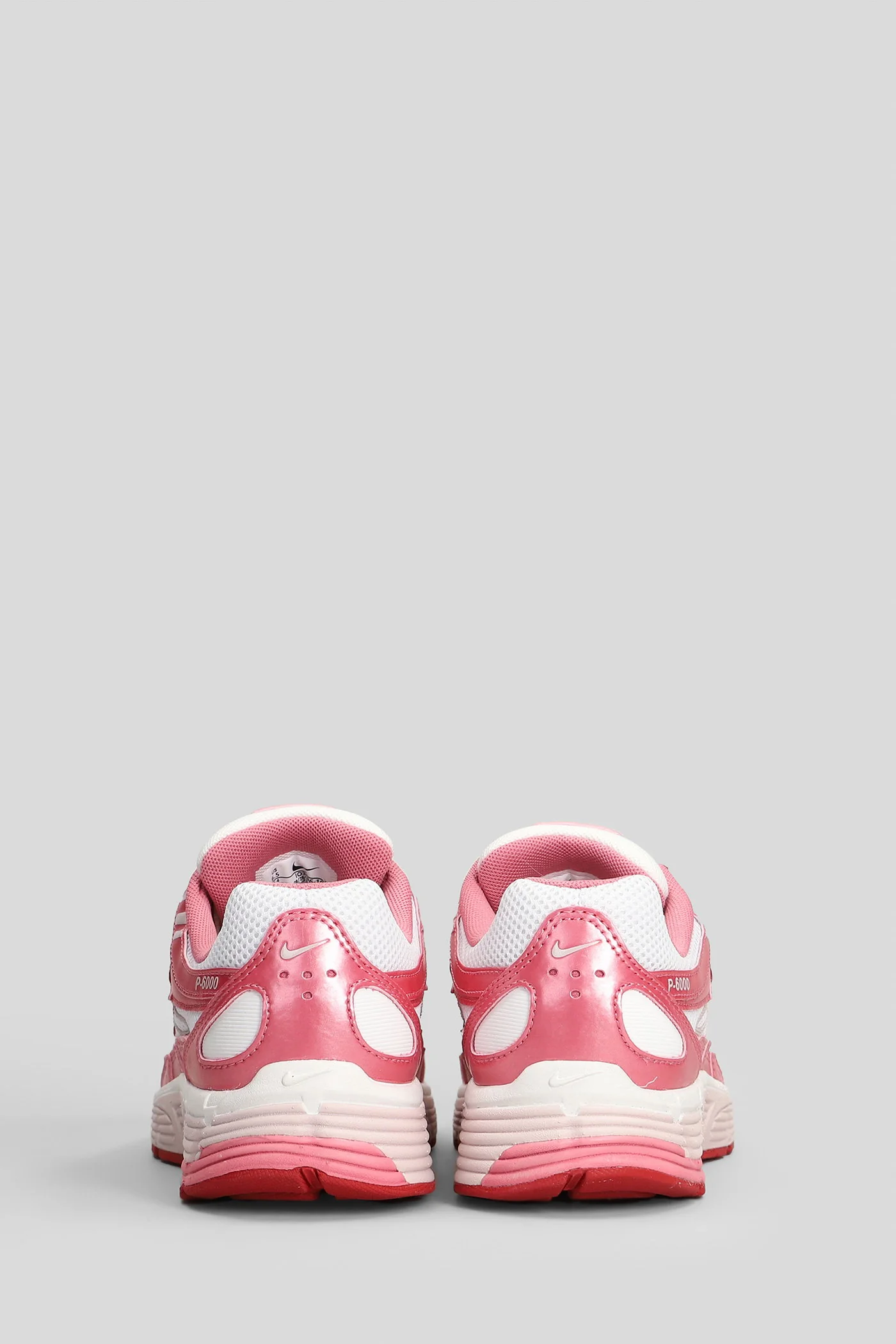 P-6000 Sneakers in rose-pink leather and fabric - Image 4
