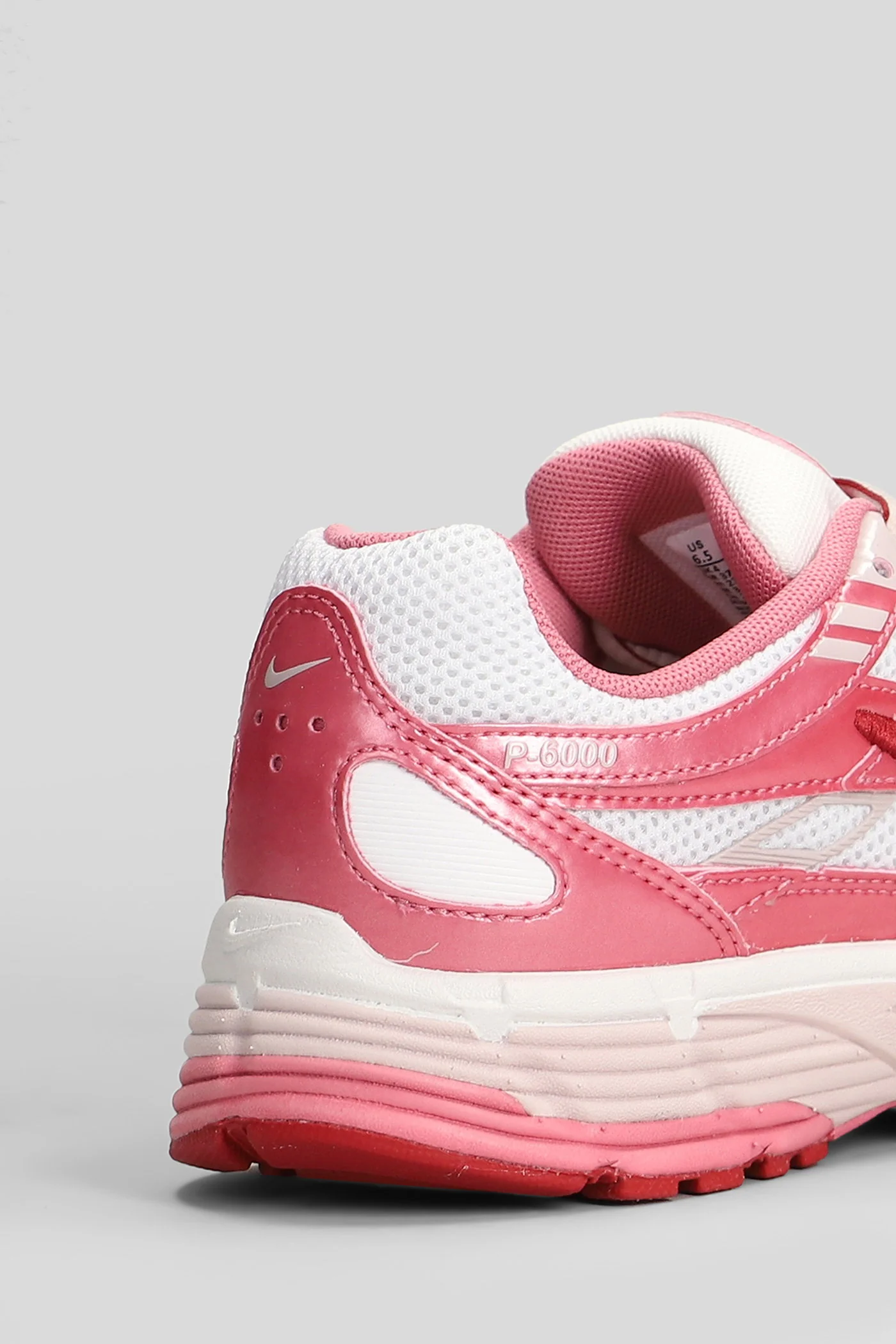 P-6000 Sneakers in rose-pink leather and fabric - Image 5