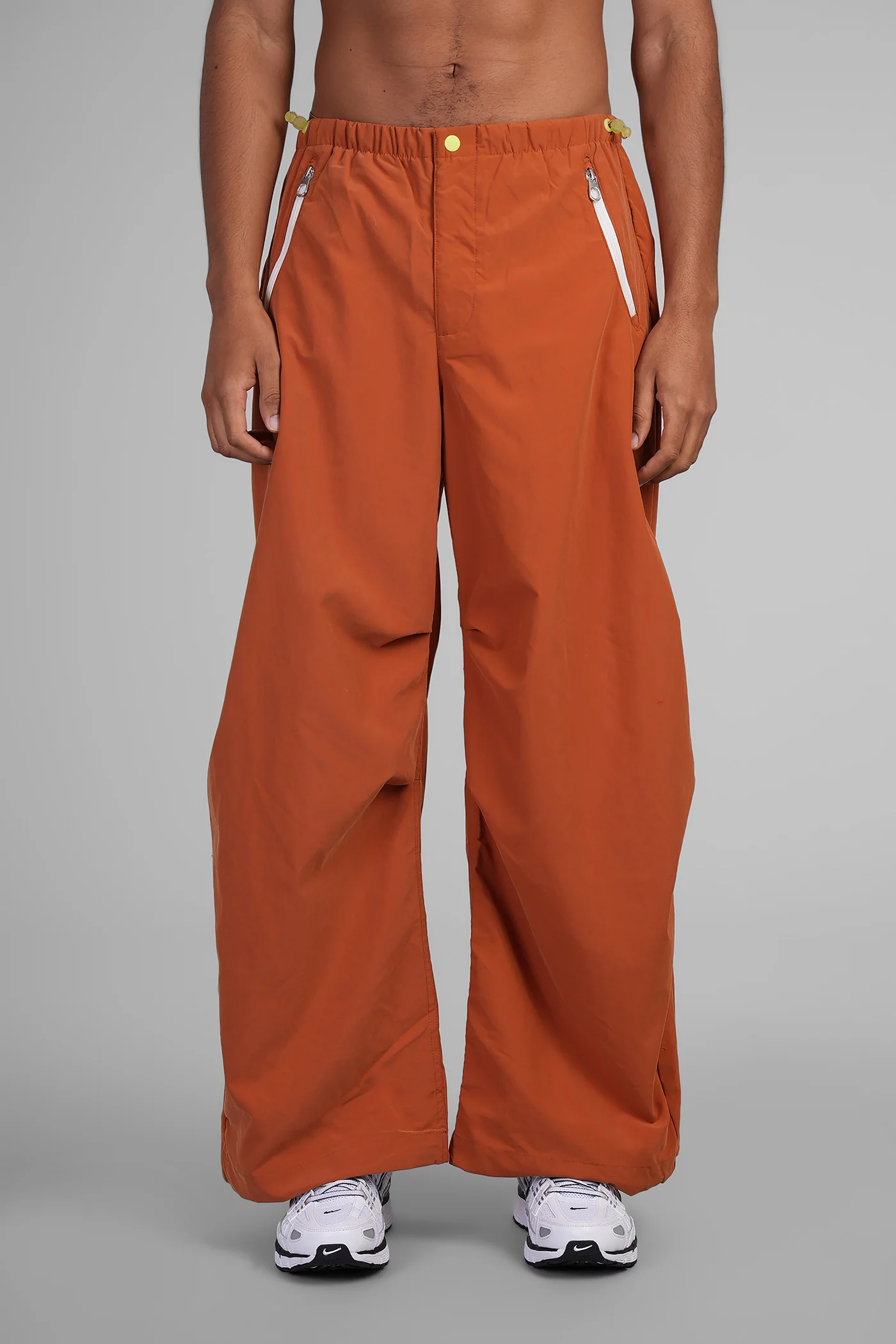 Parachute Pant Pants in orange nylon