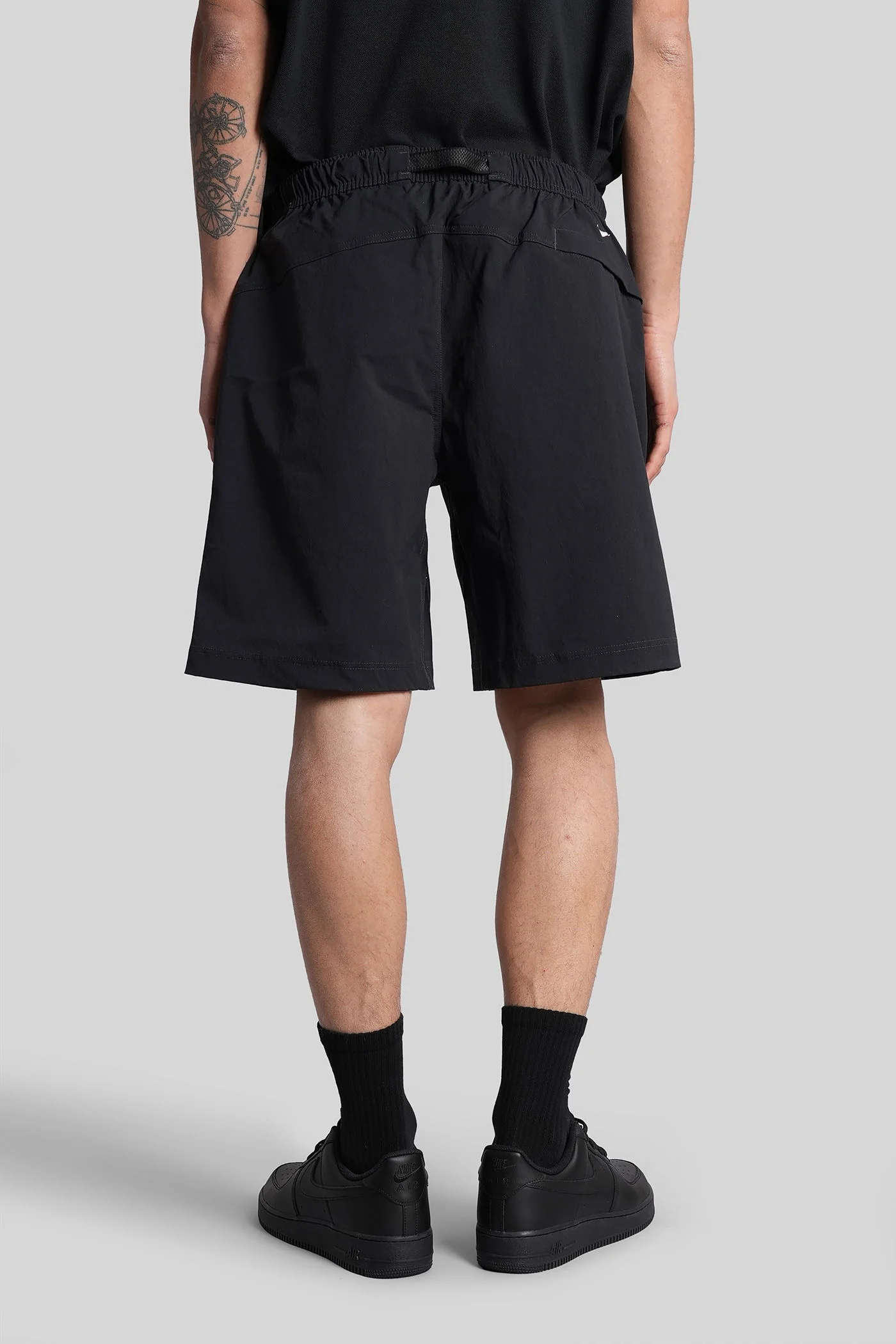 Shorts in black cotton - Image 2