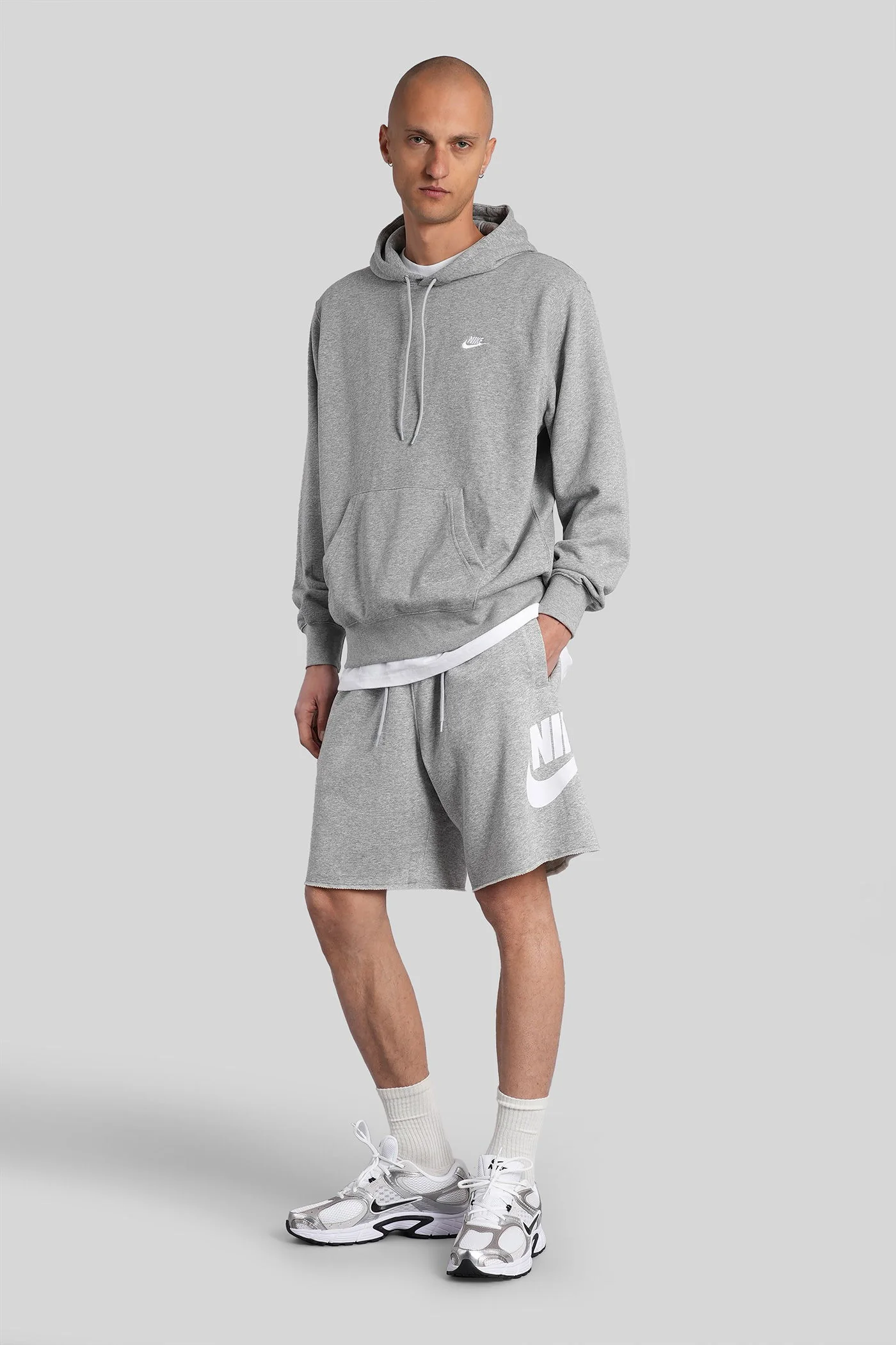 Shorts in grey cotton - Image 2