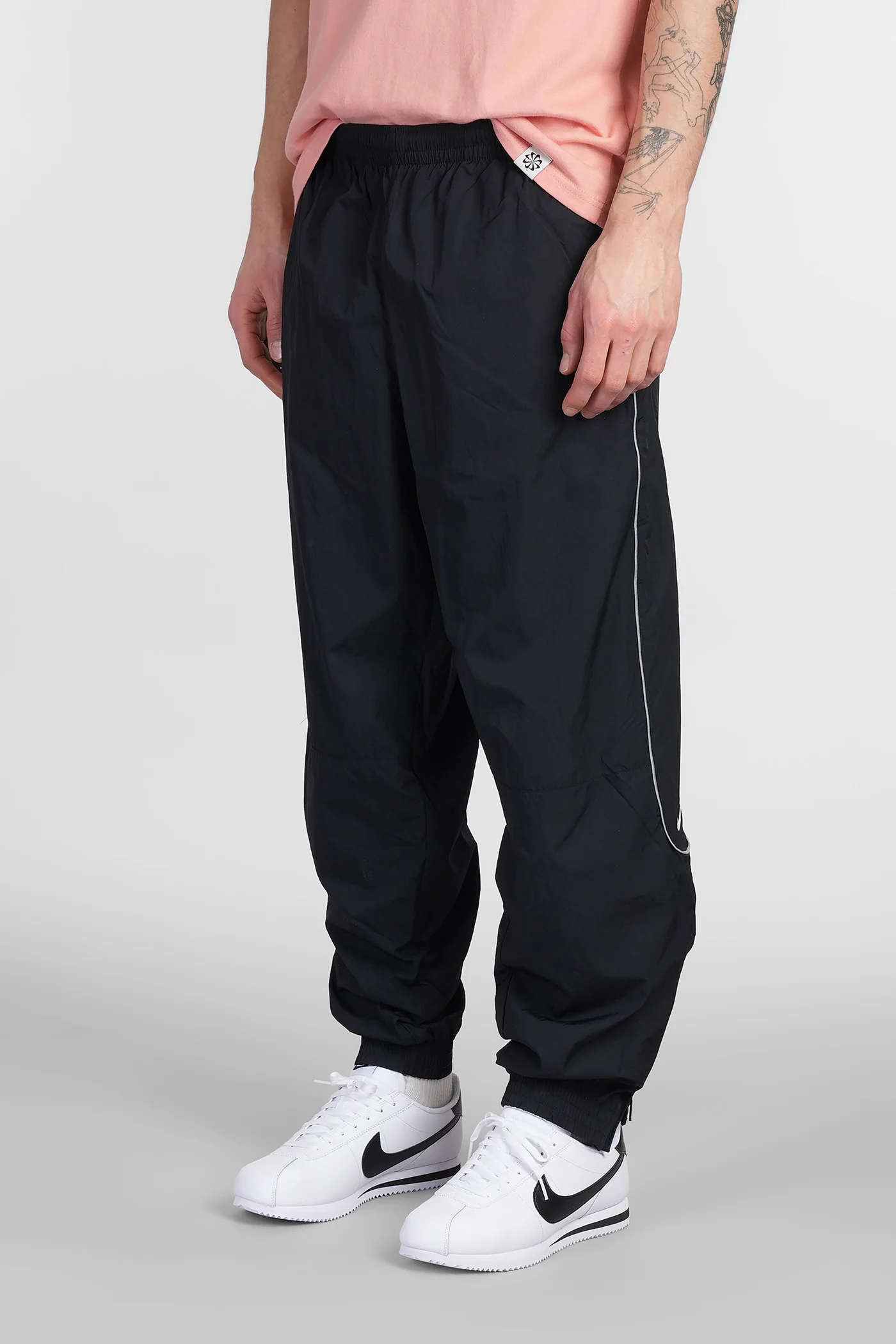 Solo Swsh Trk Pant Pants in black nylon - Image 4
