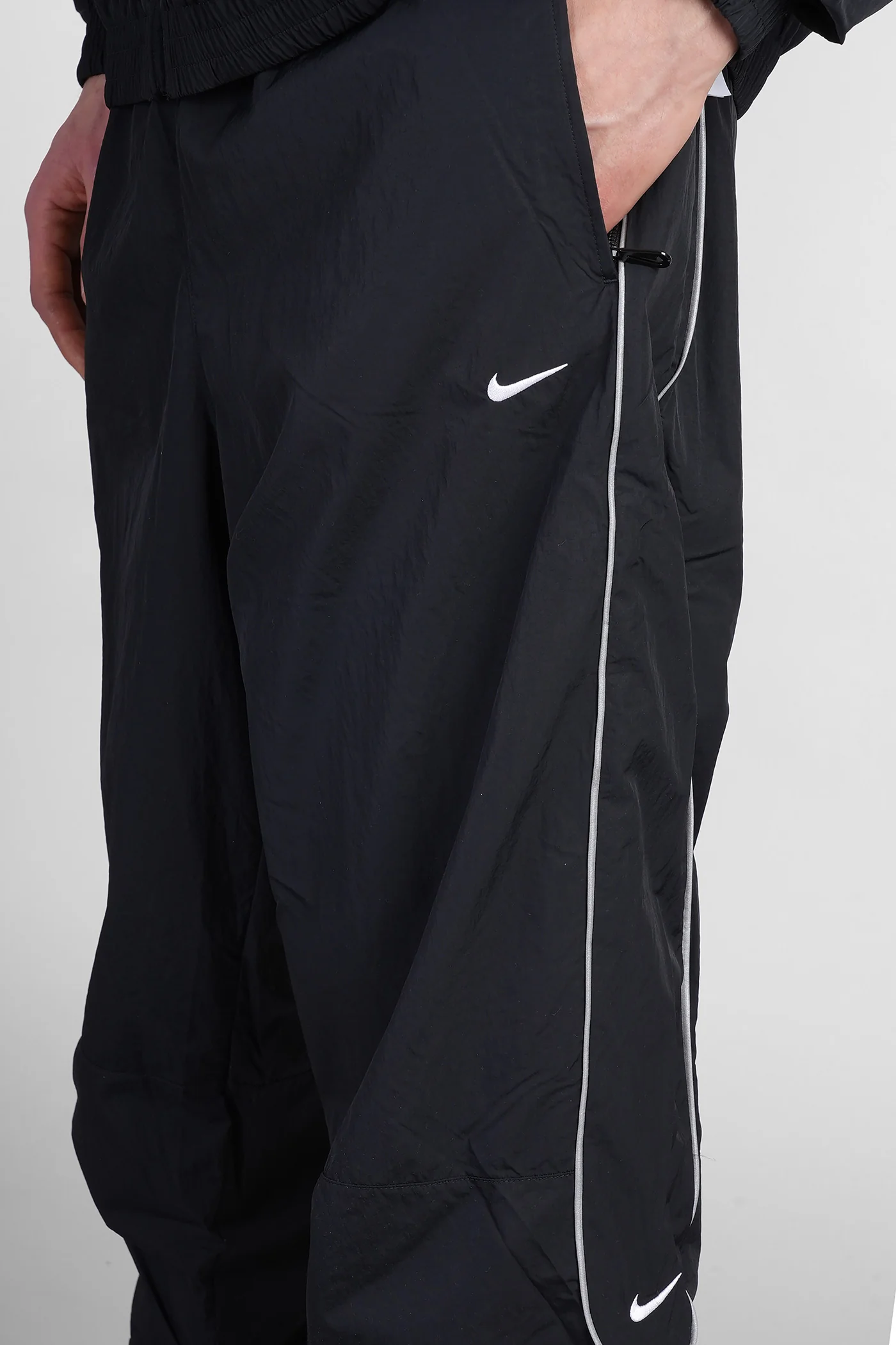 Solo Swsh Trk Pant Pants in black nylon - Image 5