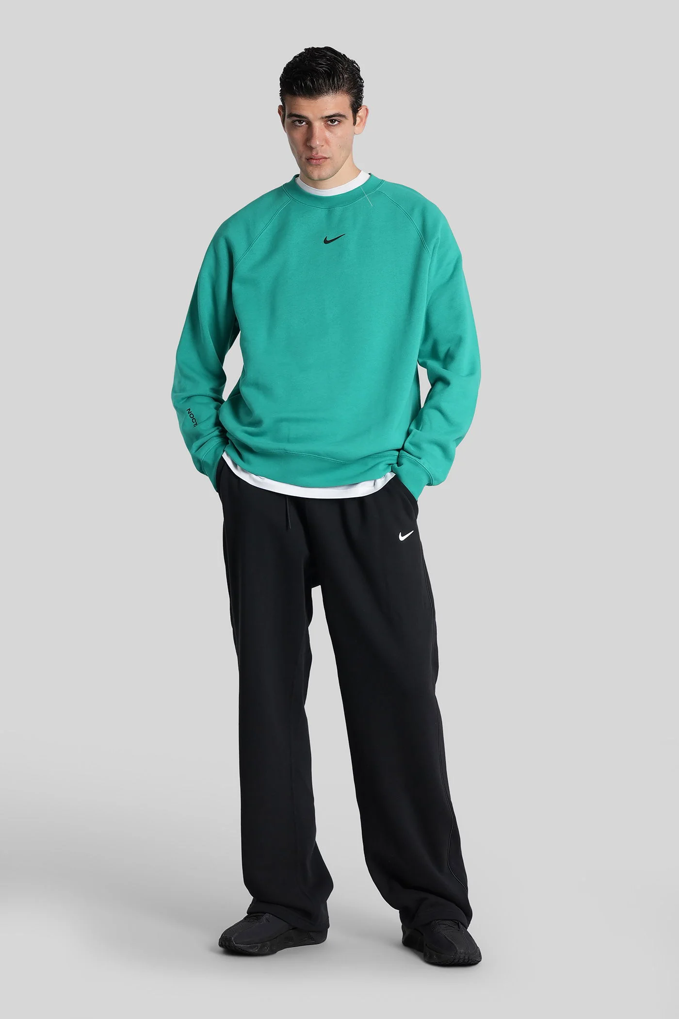 Sweatshirt in green cotton - Image 2